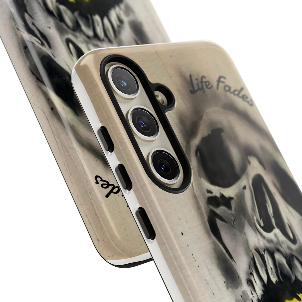 Skull & Rose Tough Case — “Life Fades. Style Doesn’t.” Phone Cover