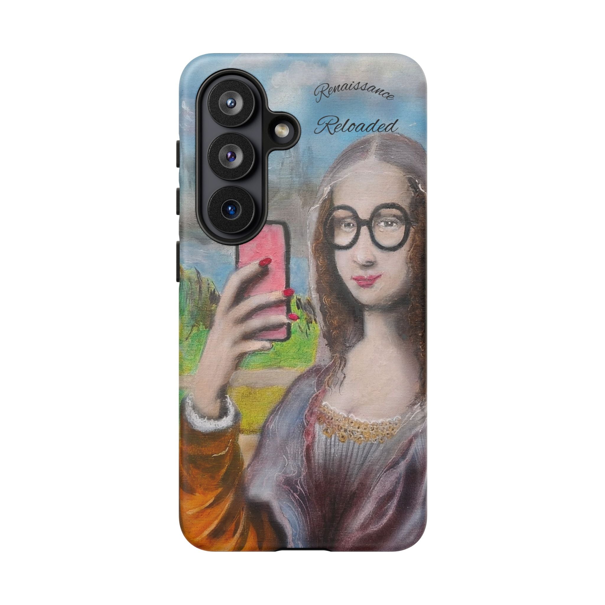 Mona Lisa Selfie Tough Phone Case — Renaissance Reloaded Protective Cover