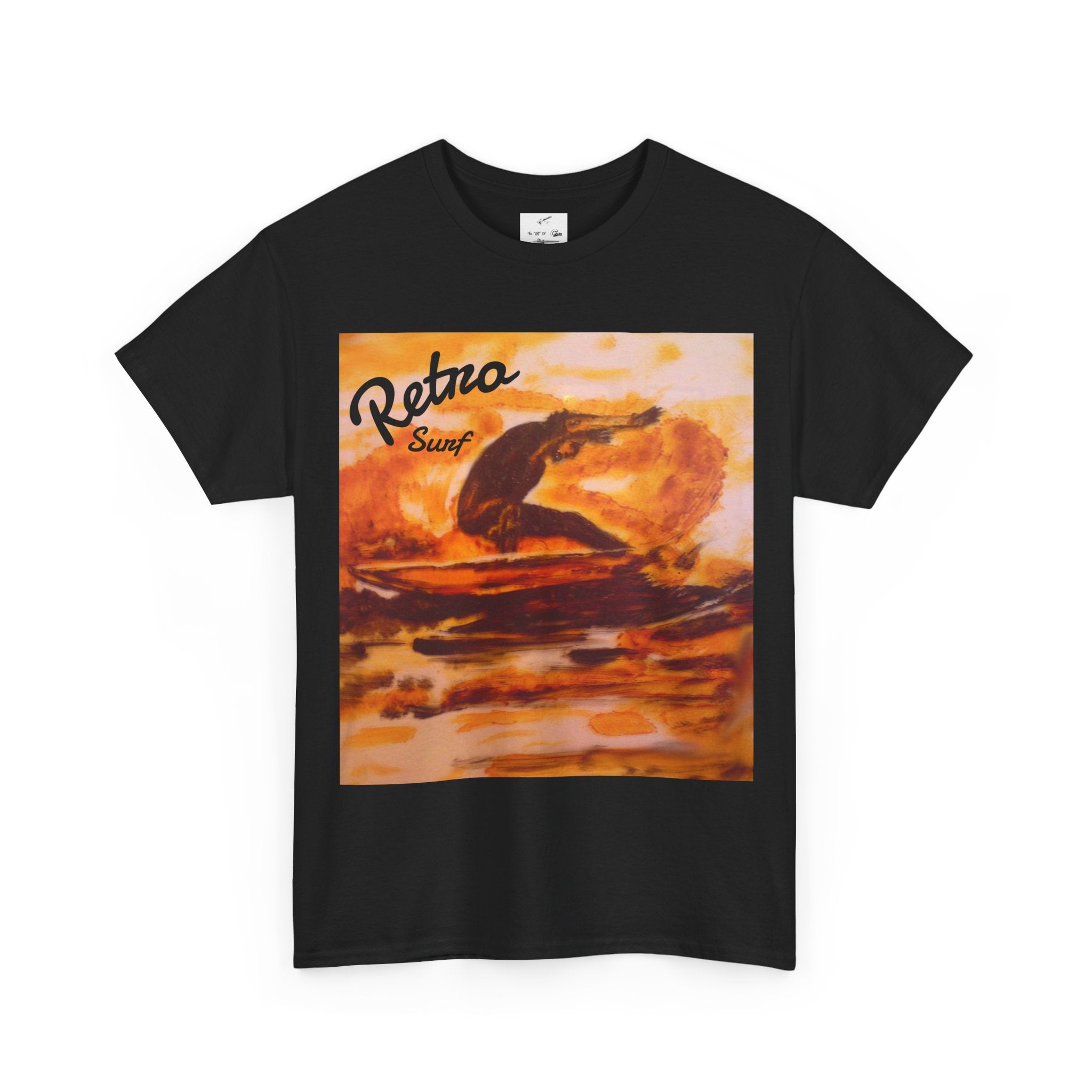Retro Surf T-Shirt — Vintage Sunset Surfing Graphic Tee