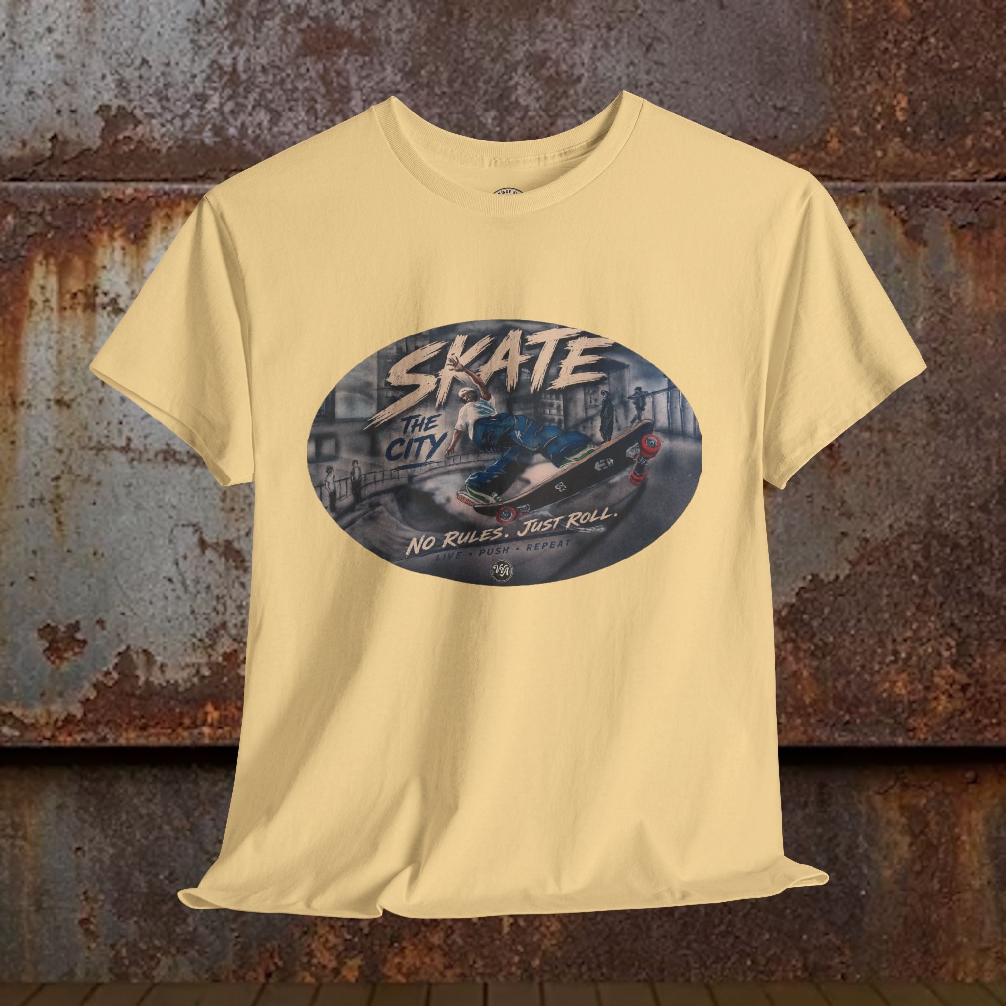 Skate the City Tee | Retro Skateboard Graphic
