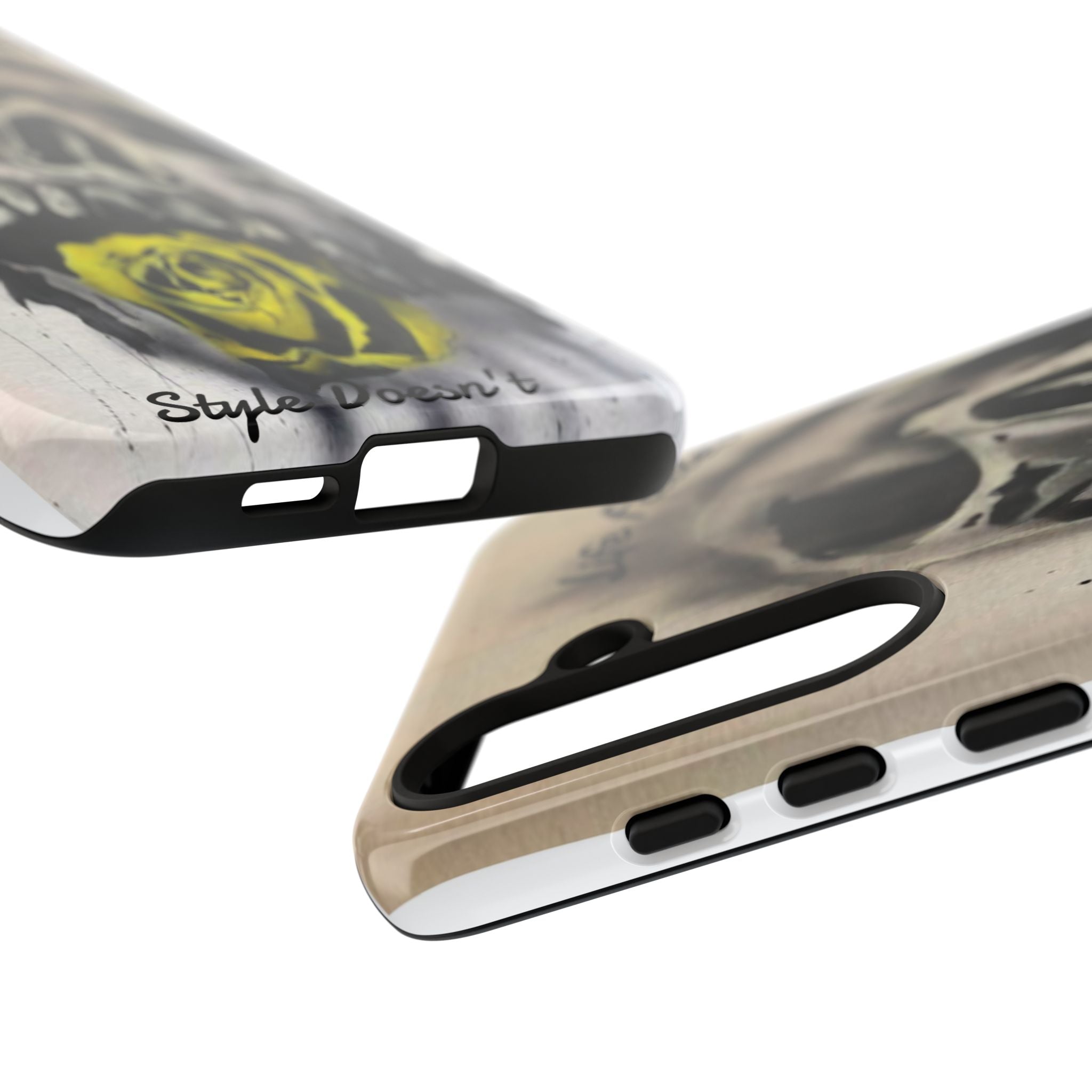 Skull & Rose Tough Case — “Life Fades. Style Doesn’t.” Phone Cover
