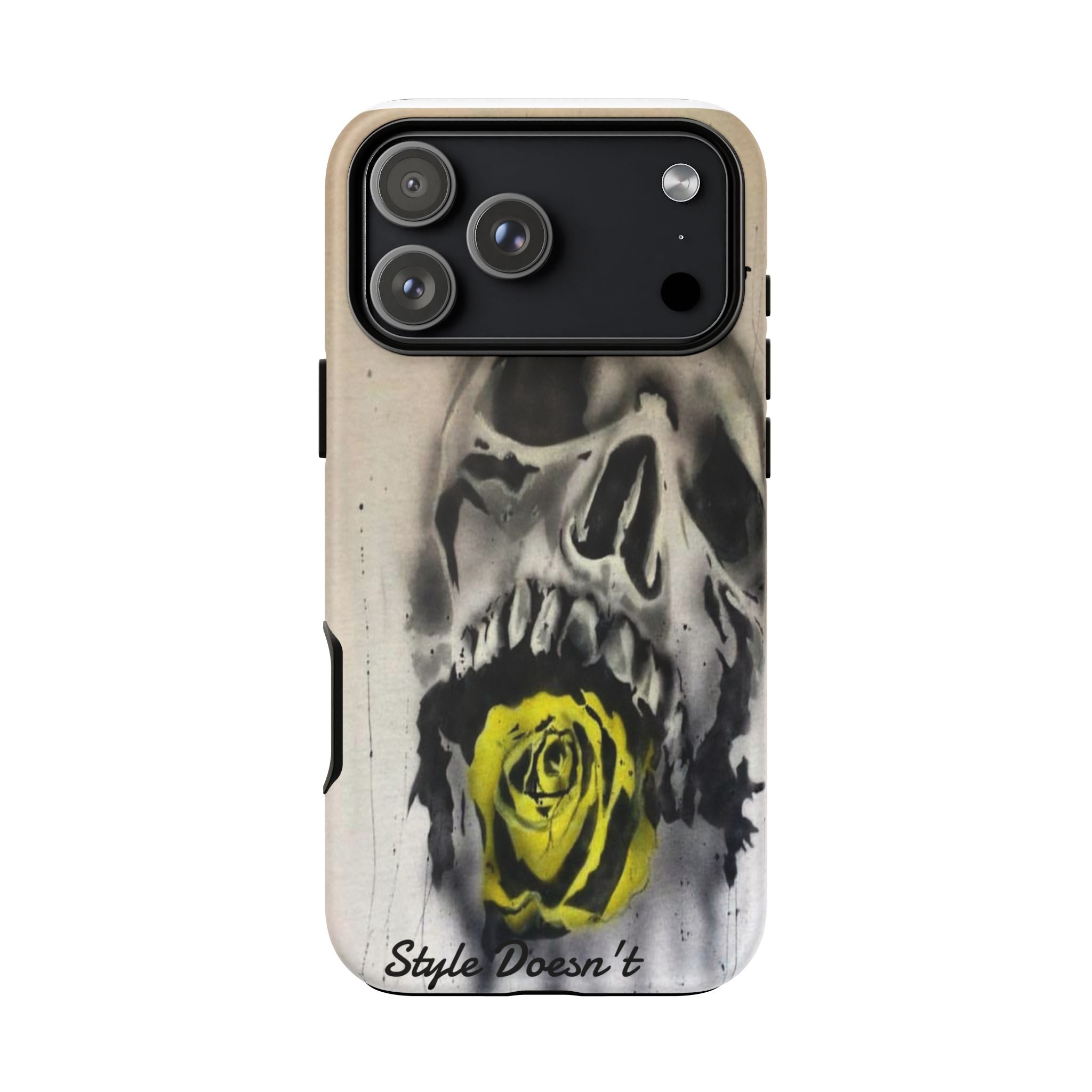 Skull & Rose Tough Case — “Life Fades. Style Doesn’t.” Phone Cover