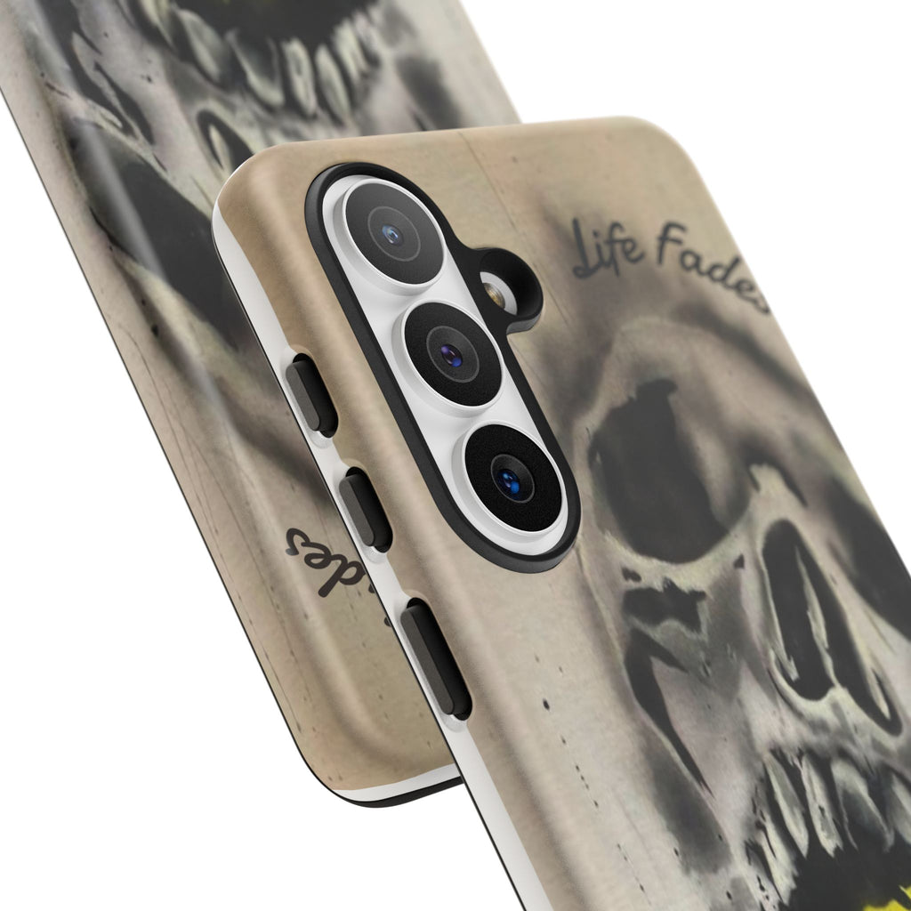 Skull & Rose Tough Case — “Life Fades. Style Doesn’t.” Phone Cover