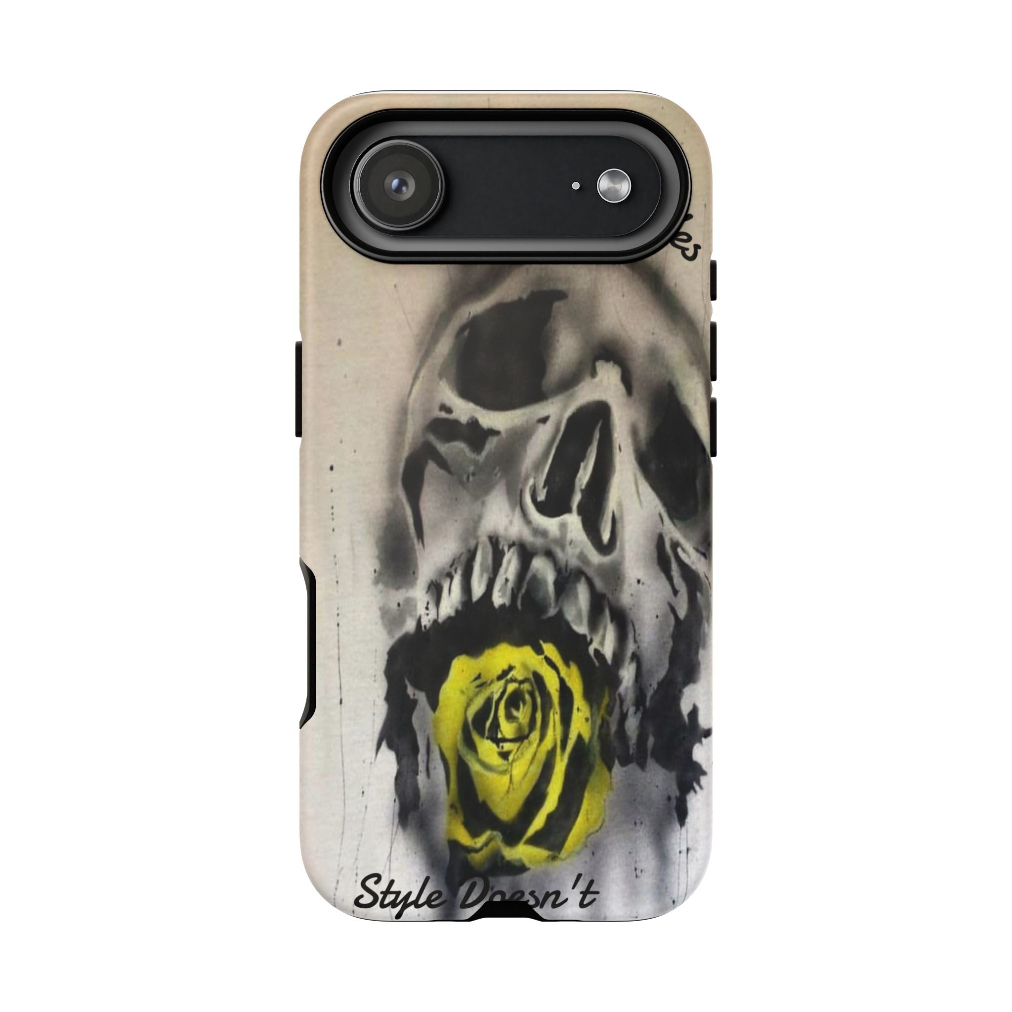 Skull & Rose Tough Case — “Life Fades. Style Doesn’t.” Phone Cover