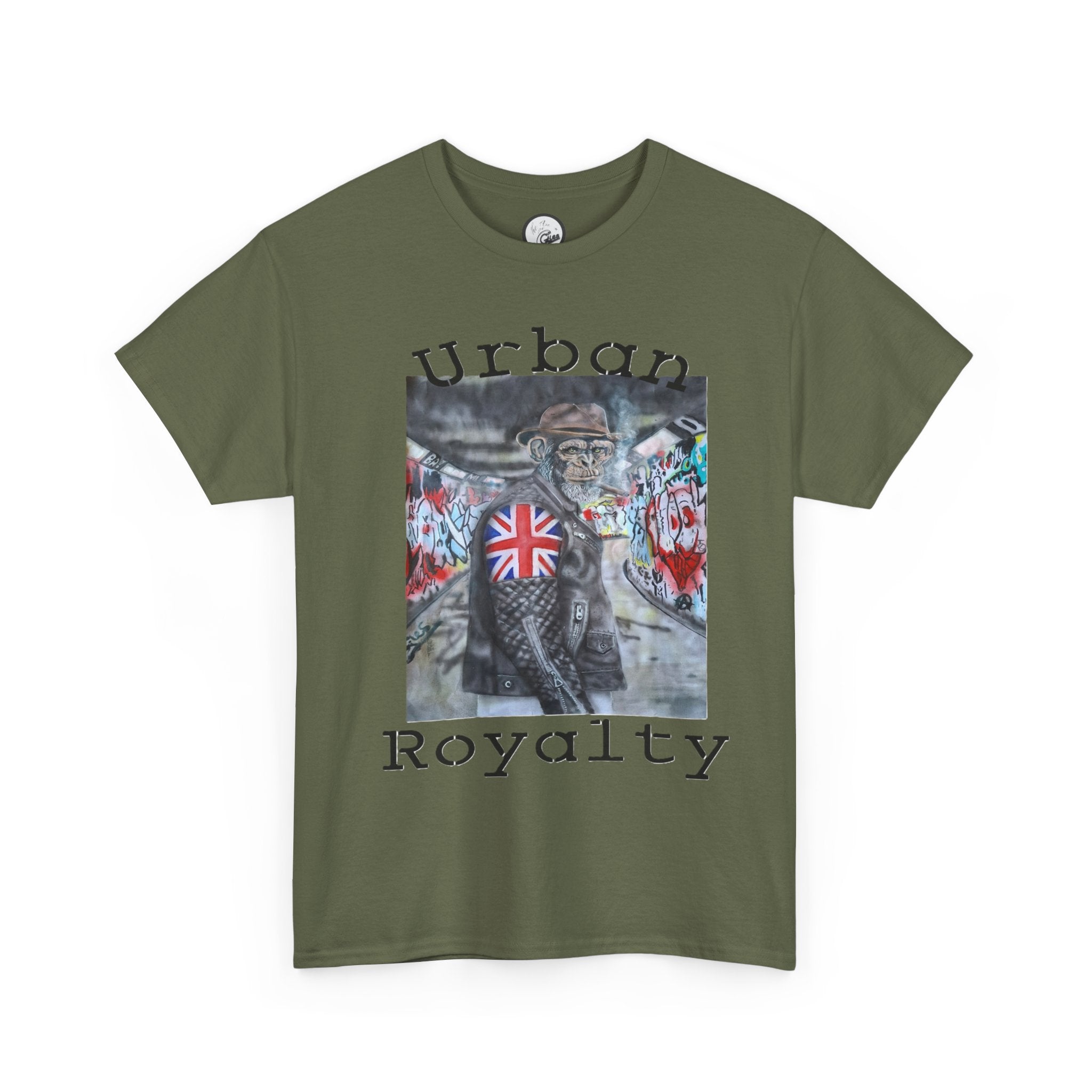Urban Royalty T-Shirt — Street Art Monkey with Union Jack design Jacket