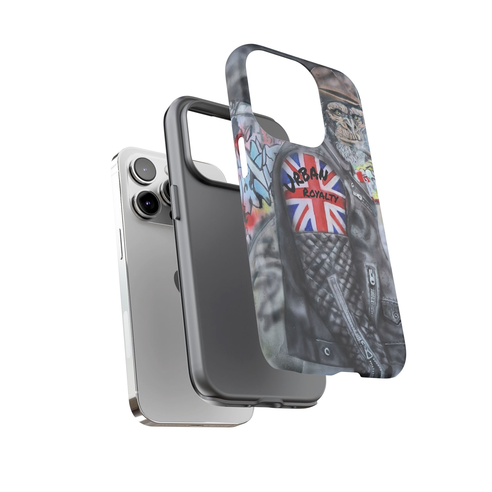 Urban Royalty Monkey Phone Case – Graffiti Biker Protective Cover