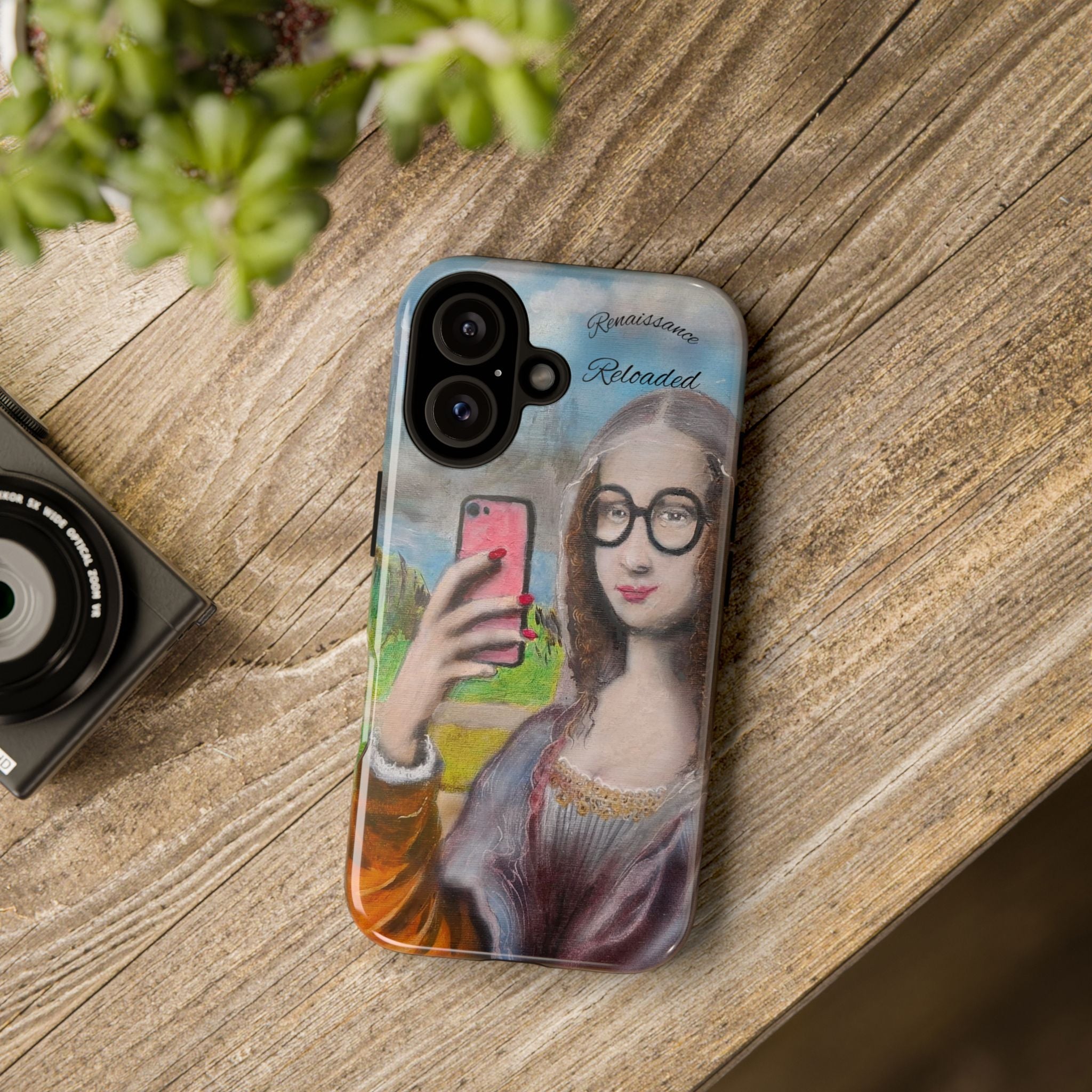 Mona Lisa Selfie Tough Phone Case — Renaissance Reloaded Protective Cover