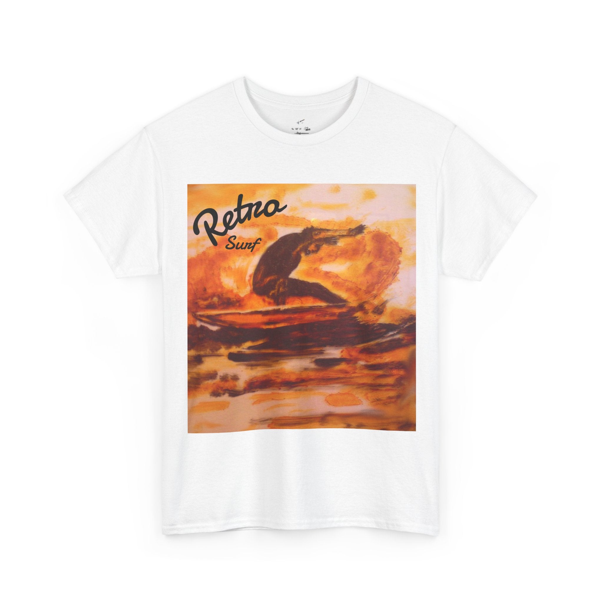 Retro Surf T-Shirt — Vintage Sunset Surfing Graphic Tee