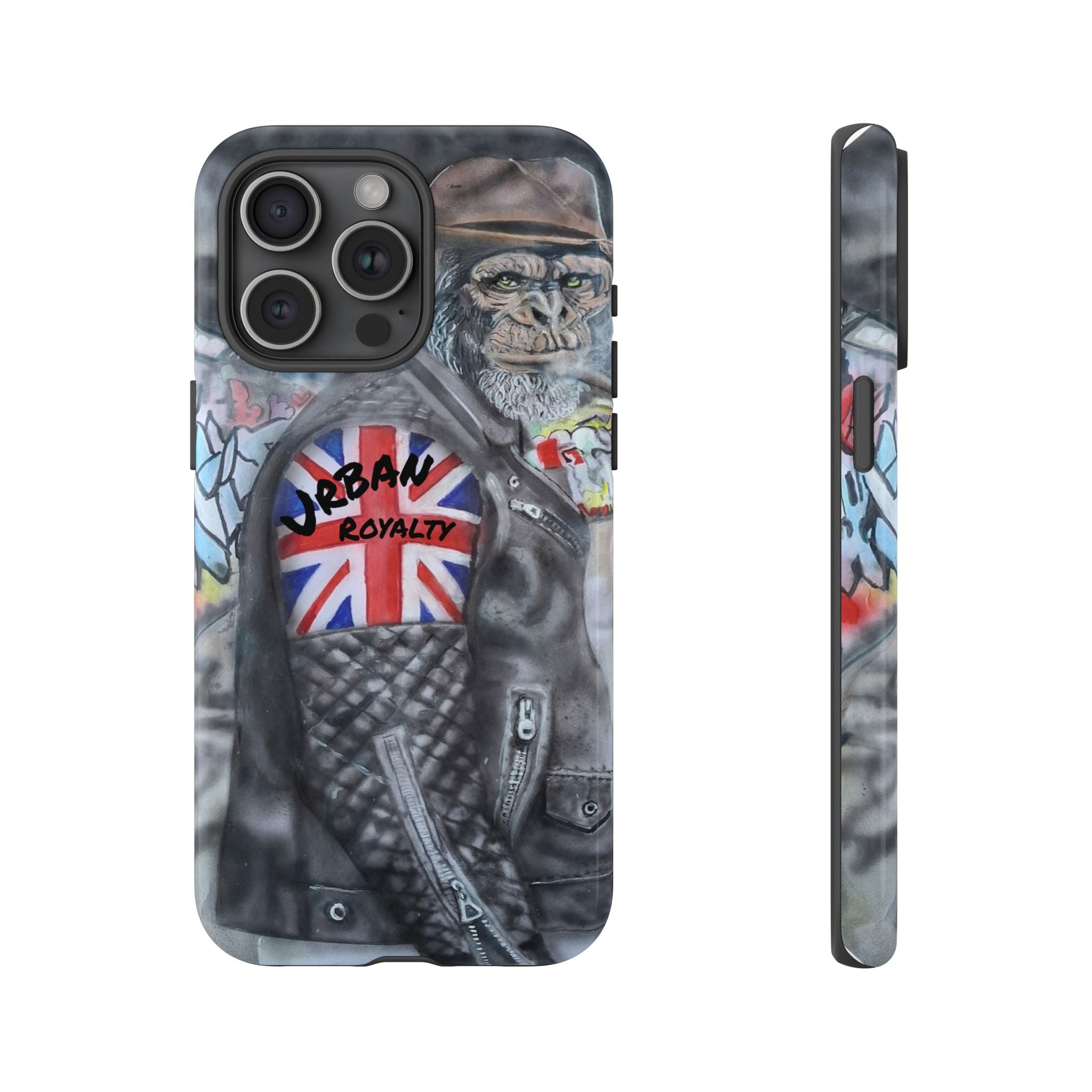 Urban Royalty Monkey Phone Case – Graffiti Biker Protective Cover