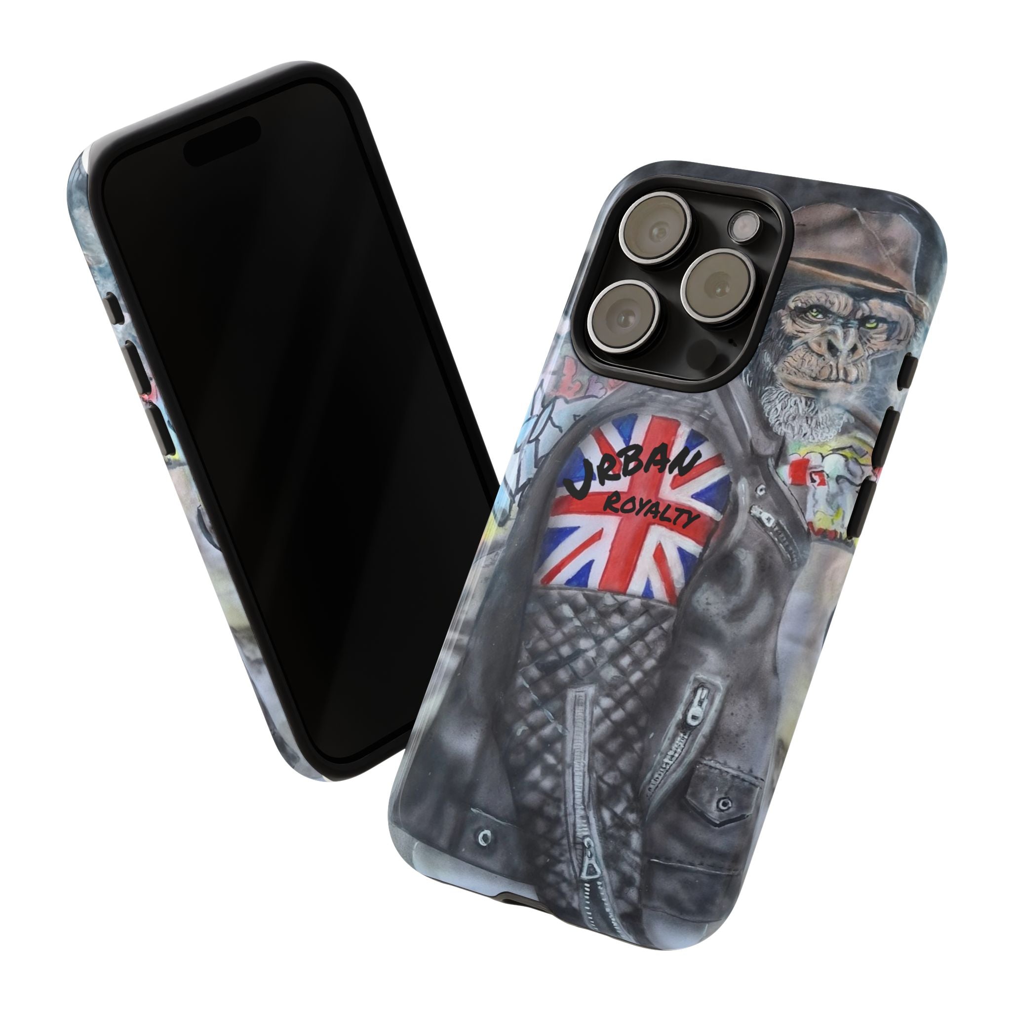 Urban Royalty Monkey Phone Case – Graffiti Biker Protective Cover