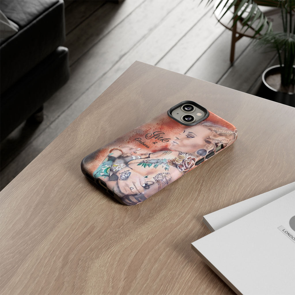 Tattooed Pin-Up Tough Case — Ink & Embers Phone Cover