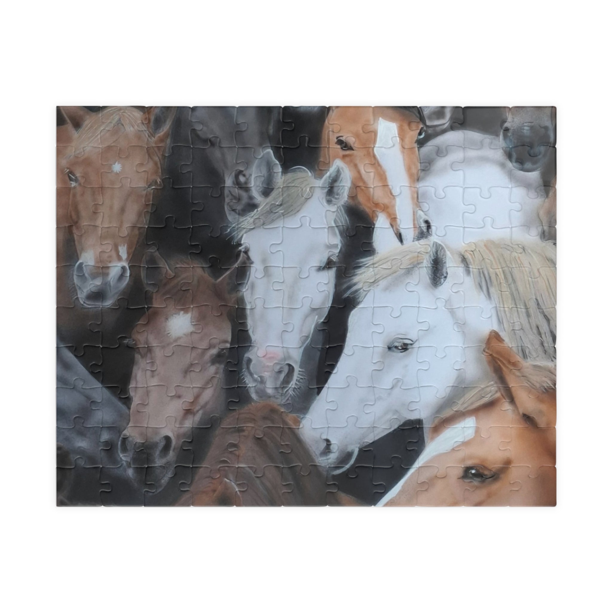 Herd of Horses Jigsaw Puzzle — 110/252-Piece Equestrian Puzzle