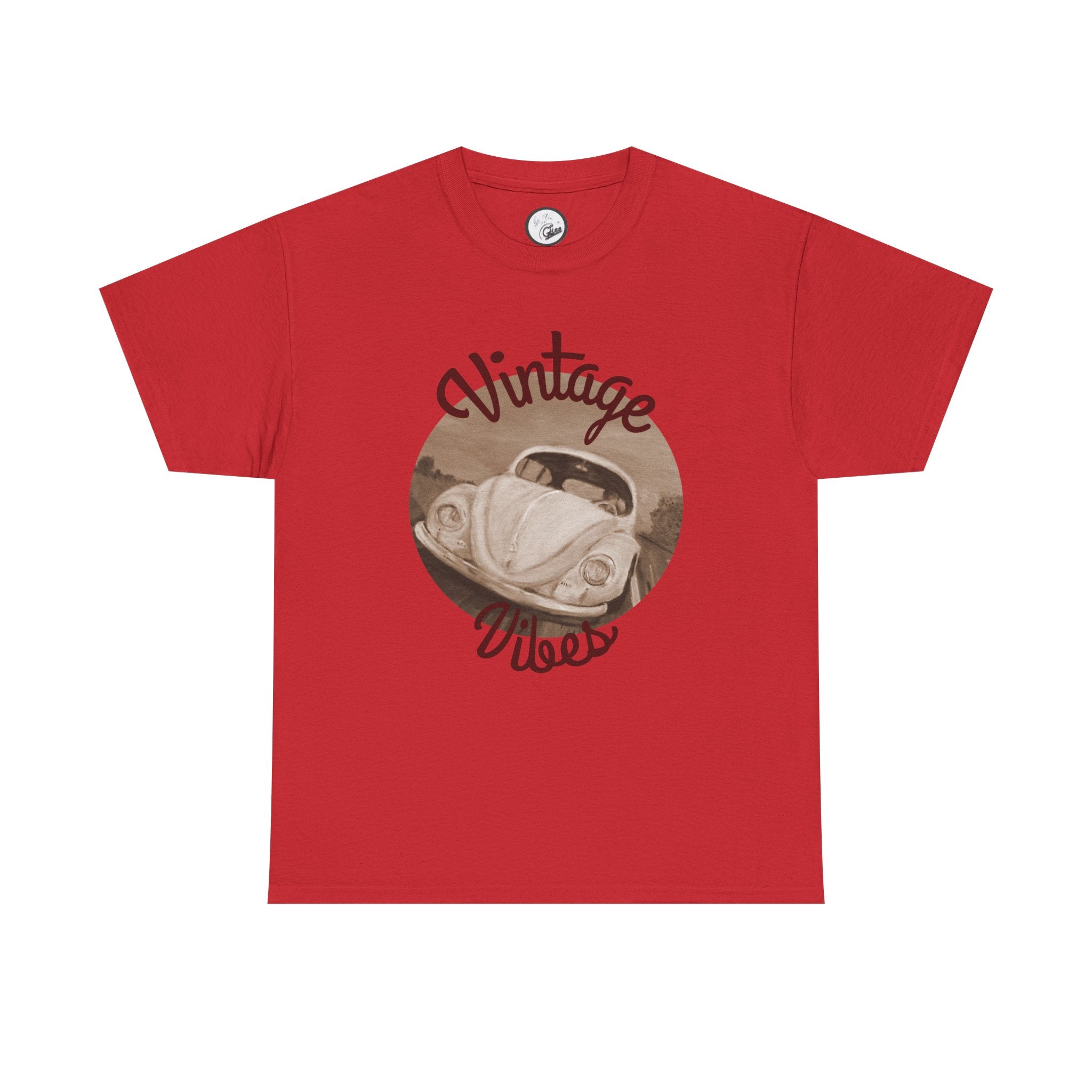 Vintage Vibes T-Shirt — Retro Beetle Car Graphic Tee