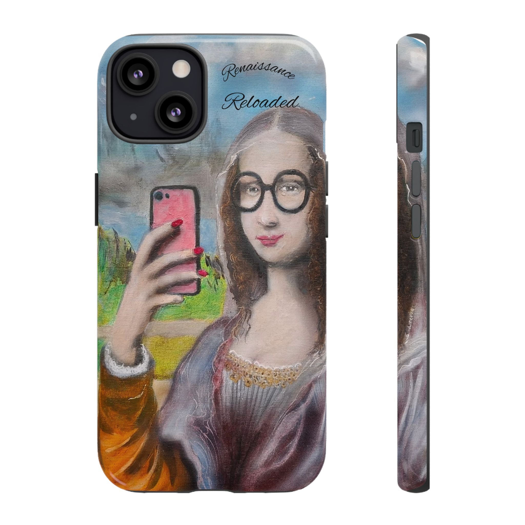Mona Lisa Selfie Tough Phone Case — Renaissance Reloaded Protective Cover