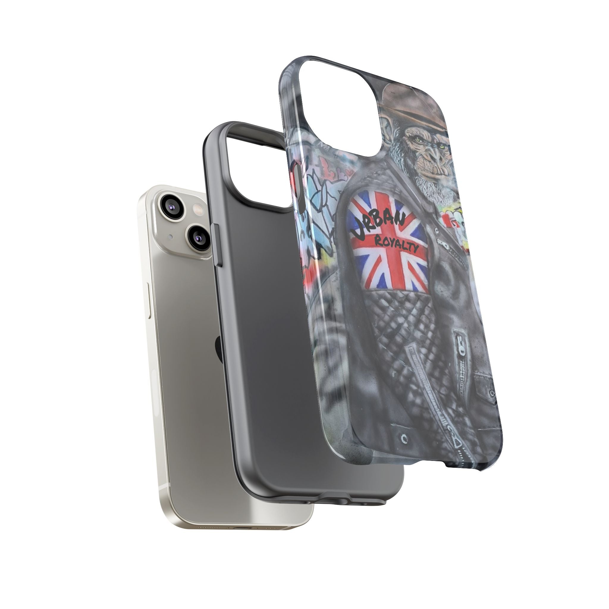 Urban Royalty Monkey Phone Case – Graffiti Biker Protective Cover