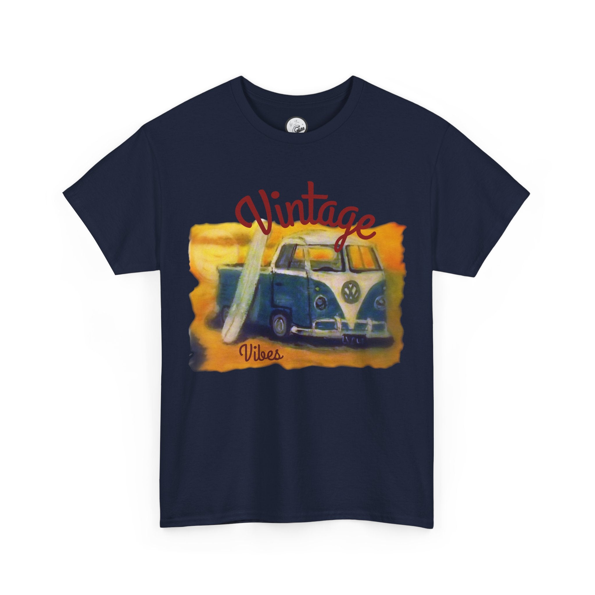 Vintage VW Camper Tee — 'Vintage' Retro Surf Van T-Shirt