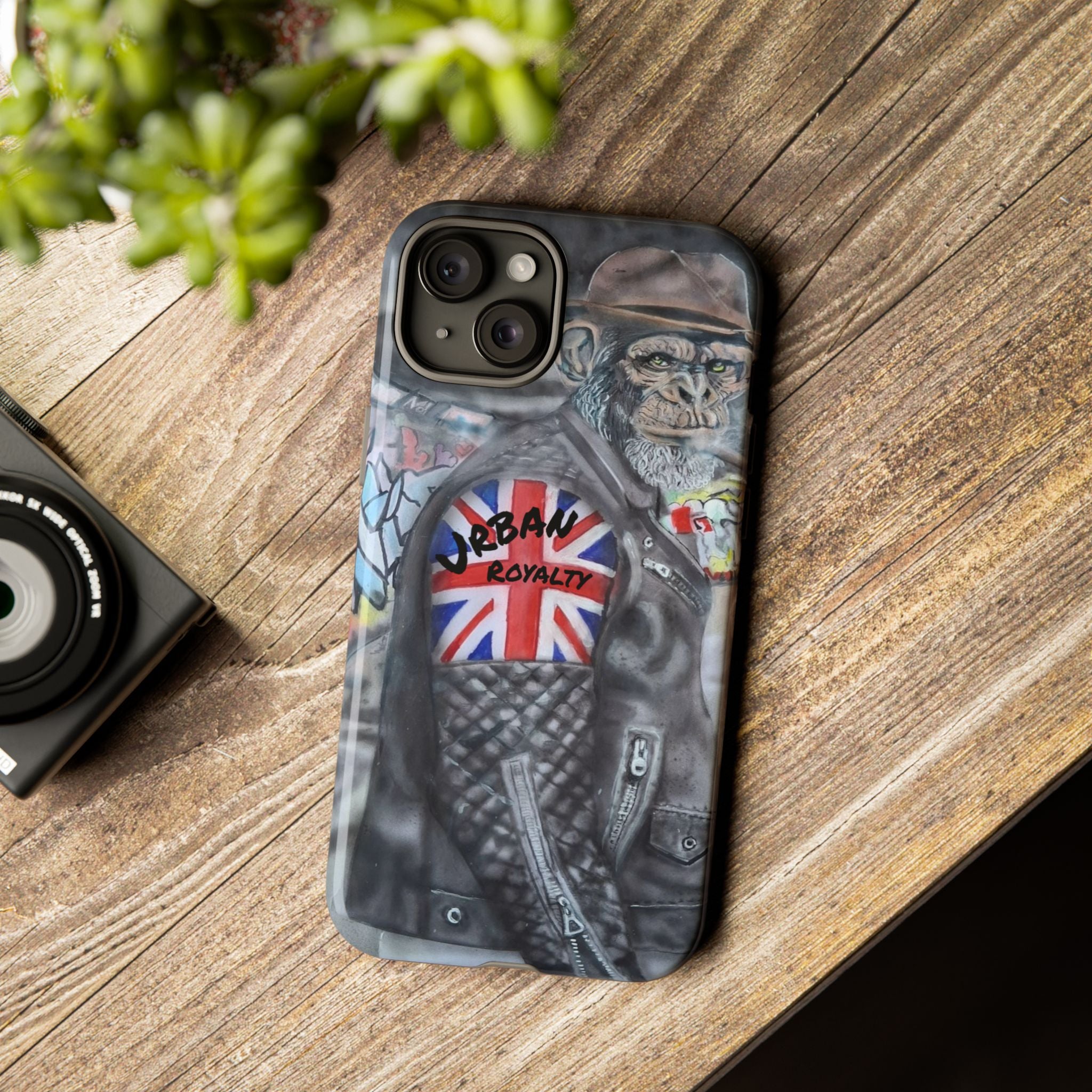 Urban Royalty Monkey Phone Case – Graffiti Biker Protective Cover