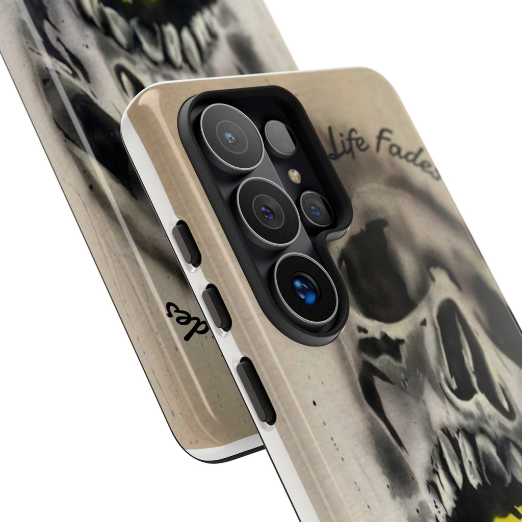 Skull & Rose Tough Case — “Life Fades. Style Doesn’t.” Phone Cover