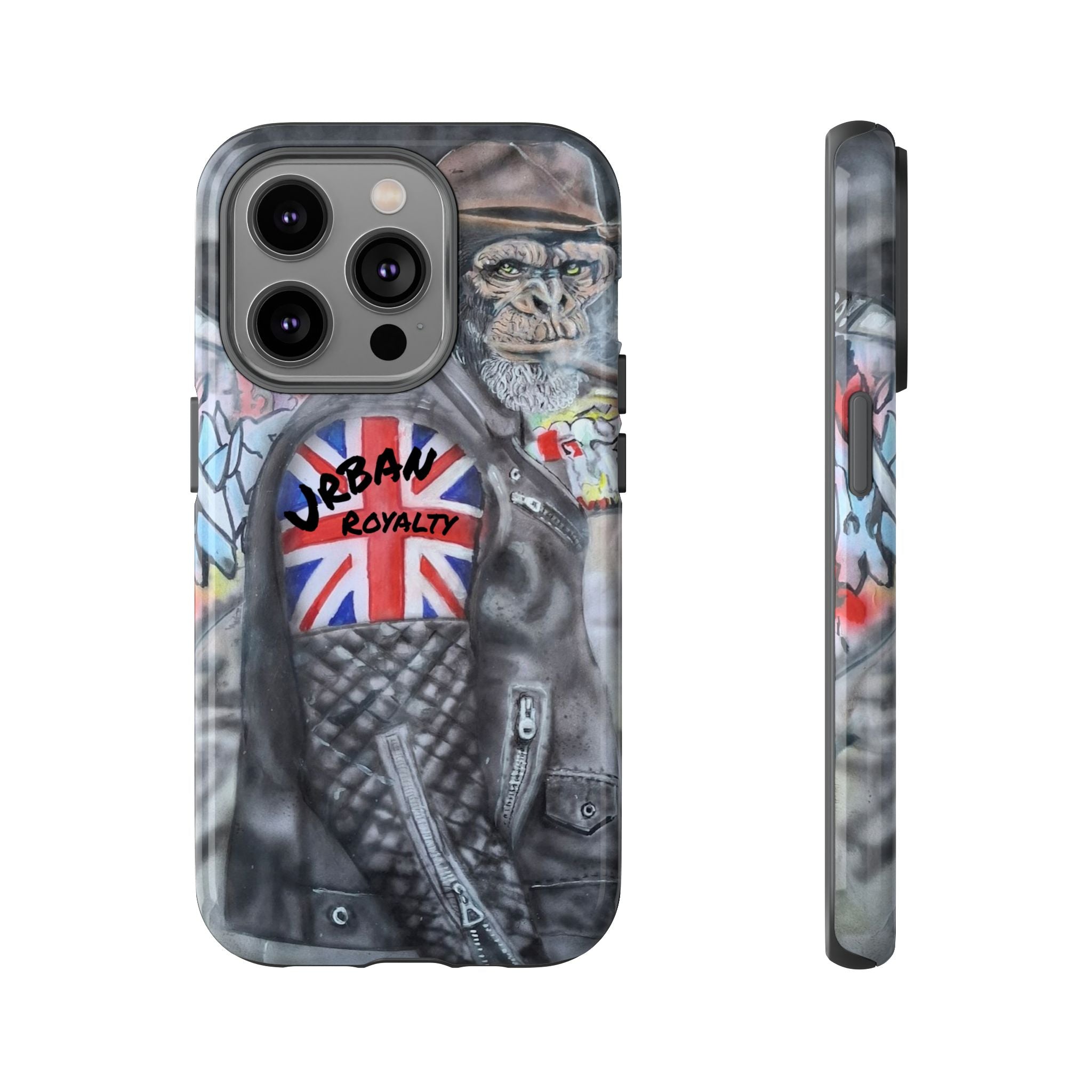 Urban Royalty Monkey Phone Case – Graffiti Biker Protective Cover