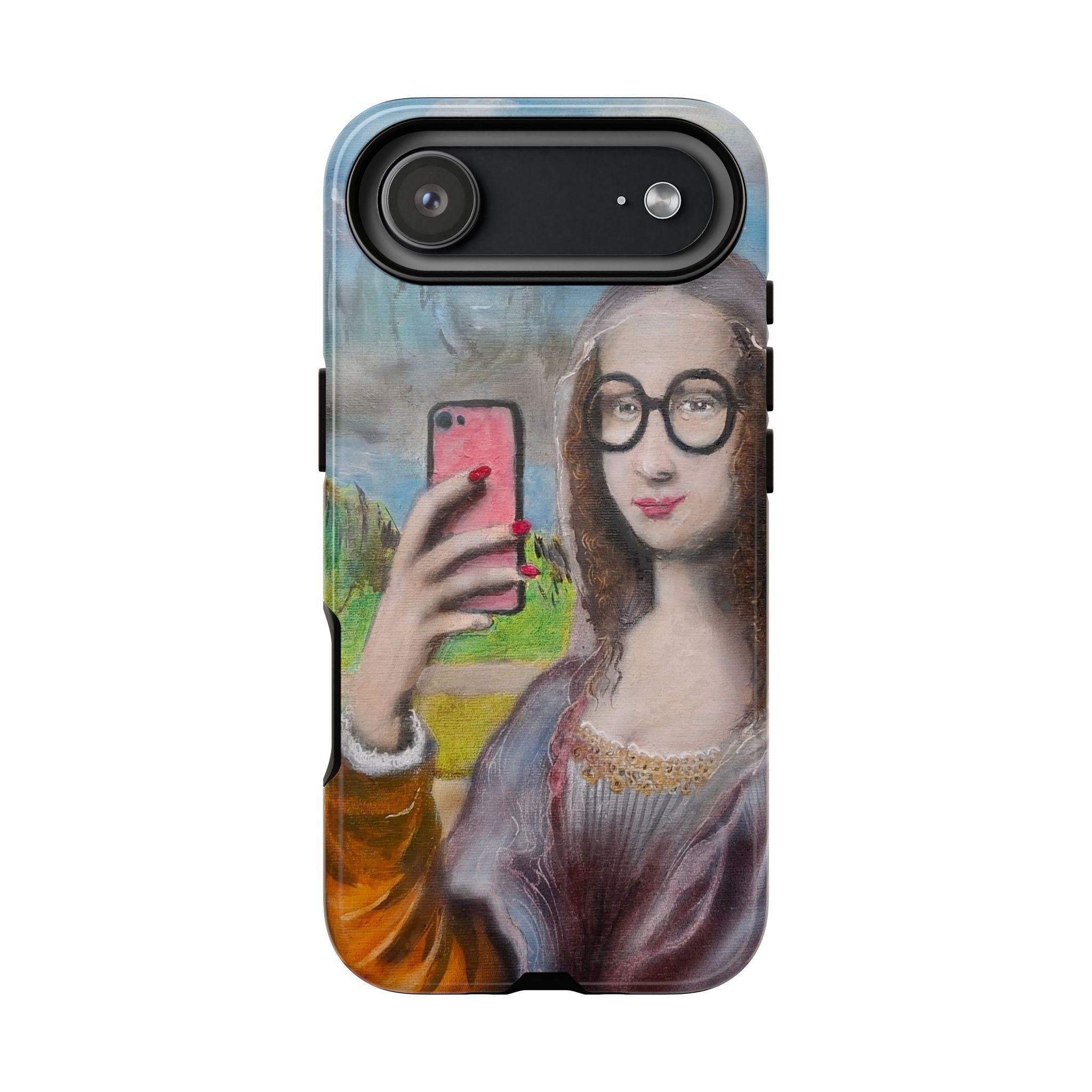 Mona Lisa Selfie Tough Phone Case — Renaissance Reloaded Protective Cover
