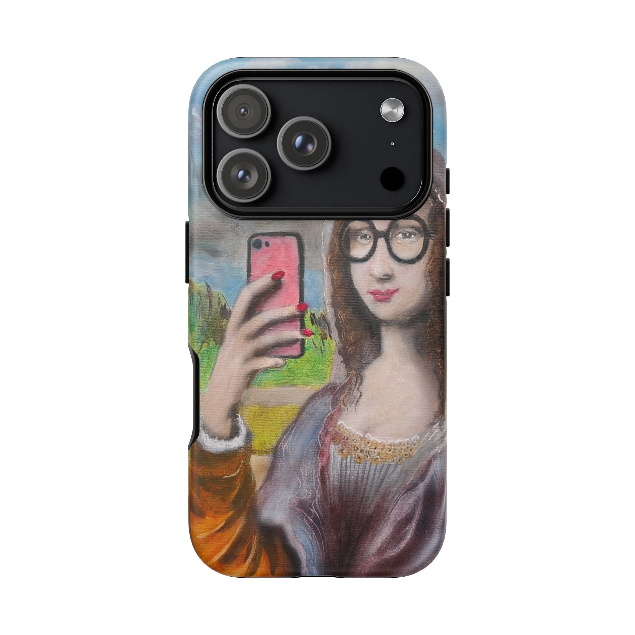 Mona Lisa Selfie Tough Phone Case — Renaissance Reloaded Protective Cover