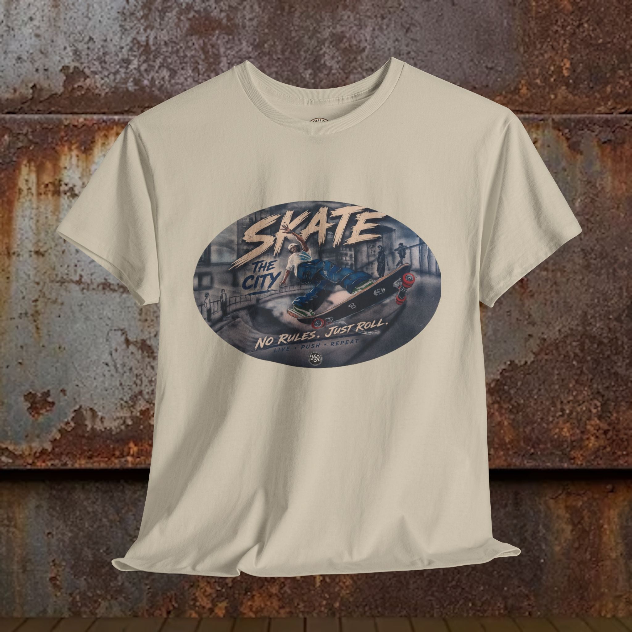 Skate the City Tee | Retro Skateboard Graphic