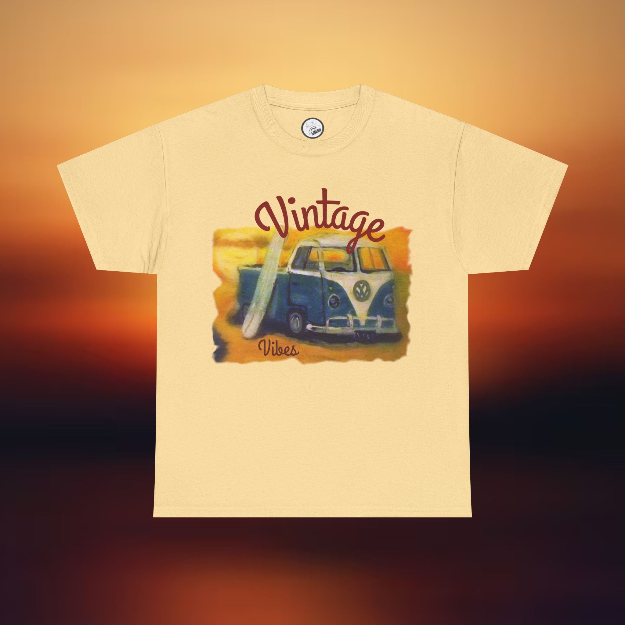 Vintage VW Camper Tee — 'Vintage' Retro Surf Van T-Shirt