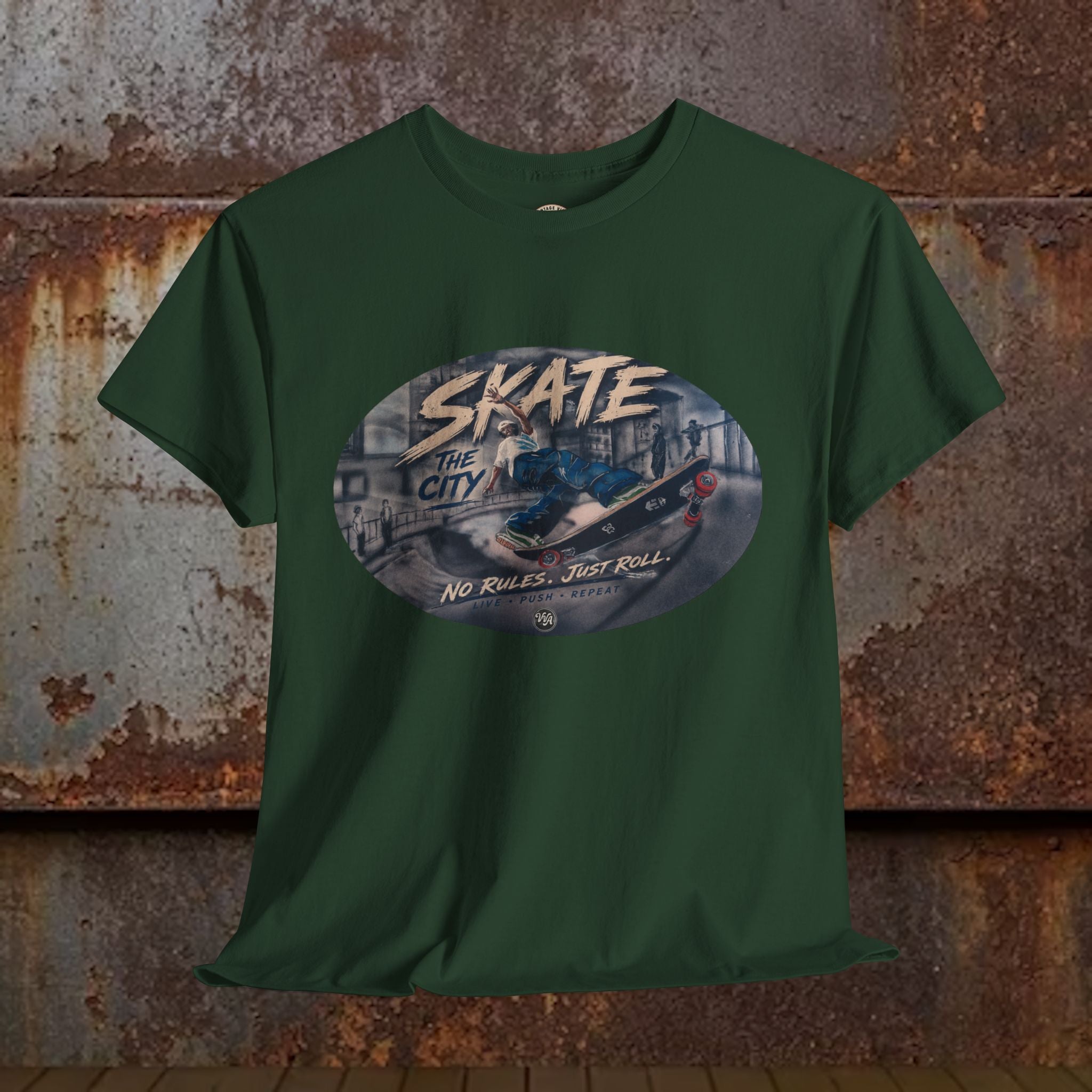 Skate the City Tee | Retro Skateboard Graphic