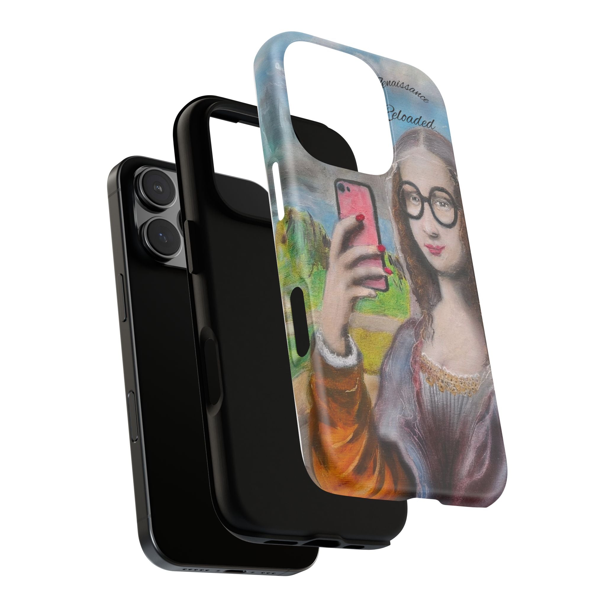 Mona Lisa Selfie Tough Phone Case — Renaissance Reloaded Protective Cover