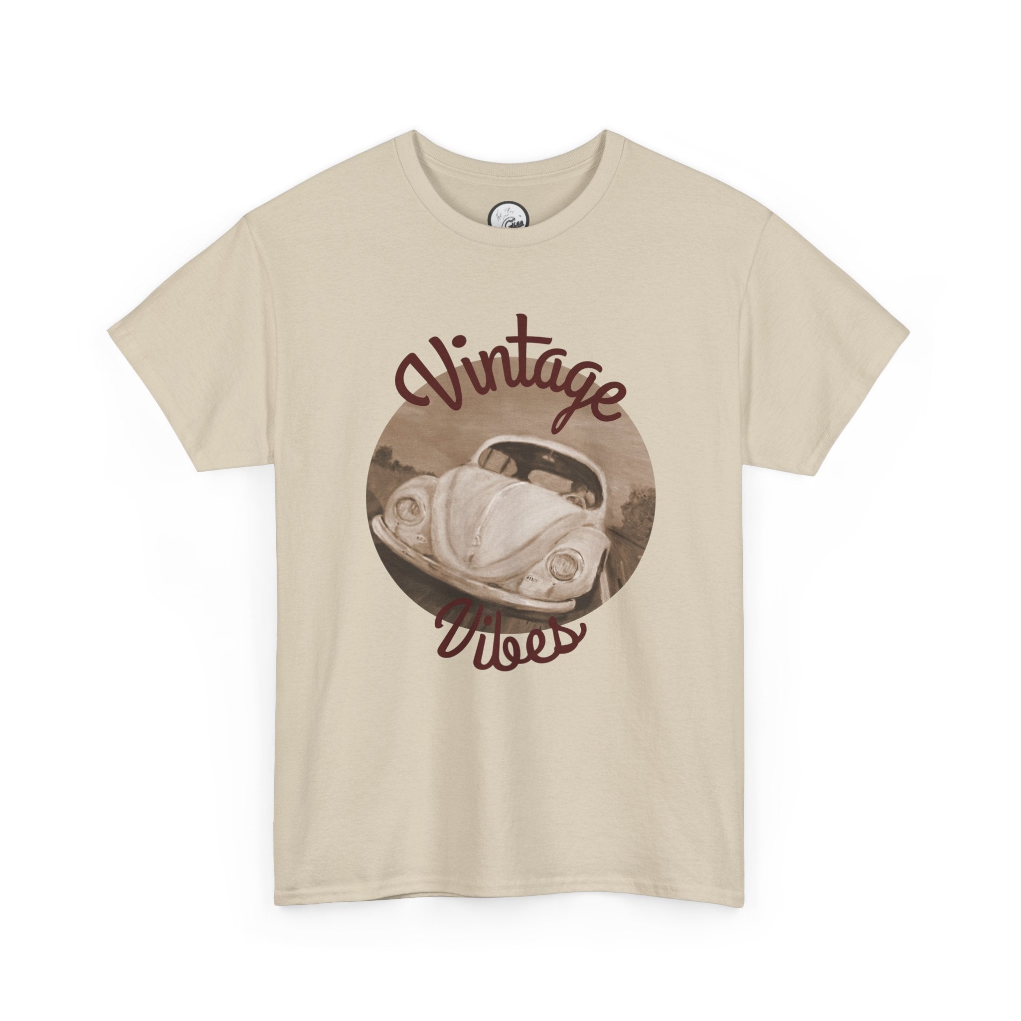 Vintage Vibes T-Shirt — Retro Beetle Car Graphic Tee