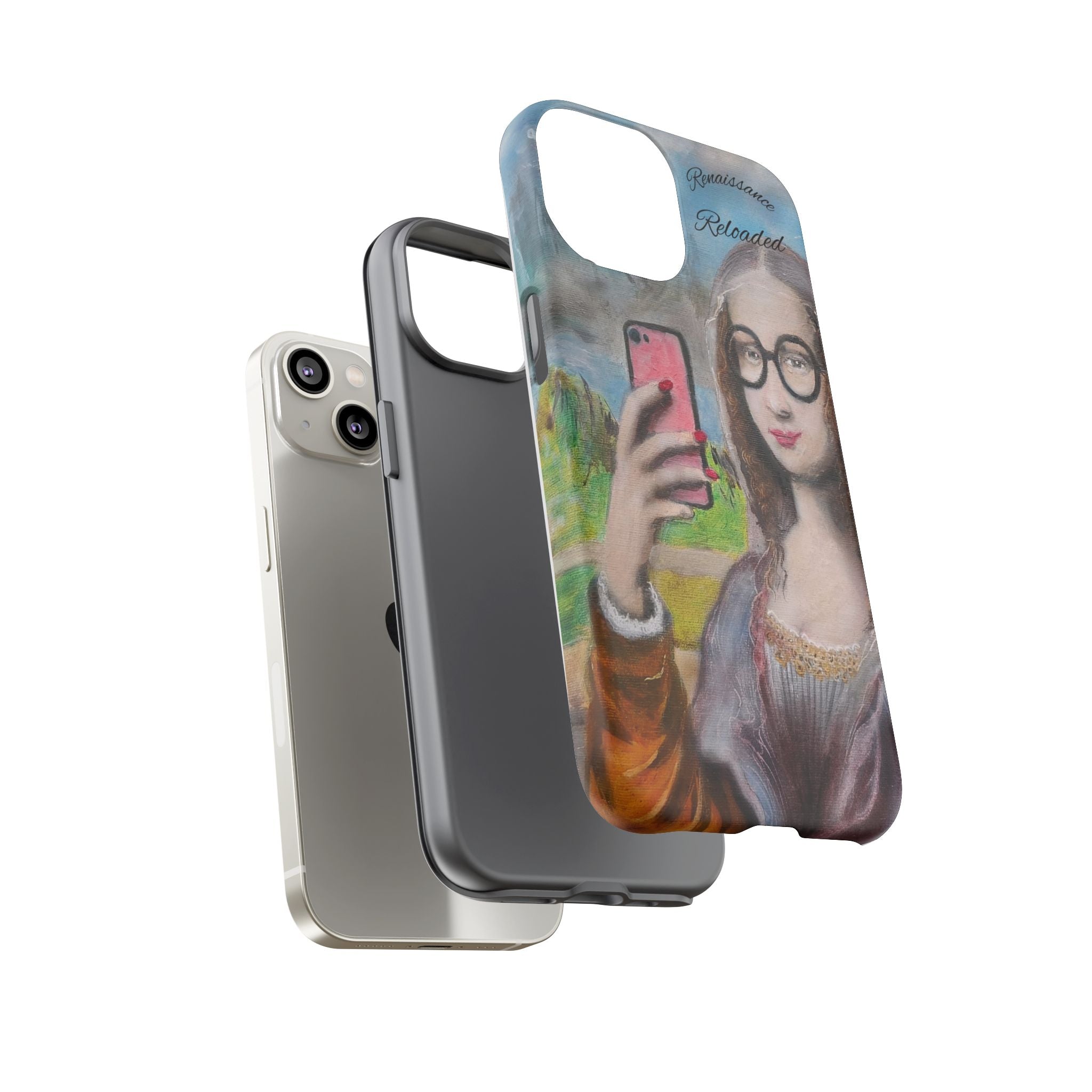 Mona Lisa Selfie Tough Phone Case — Renaissance Reloaded Protective Cover