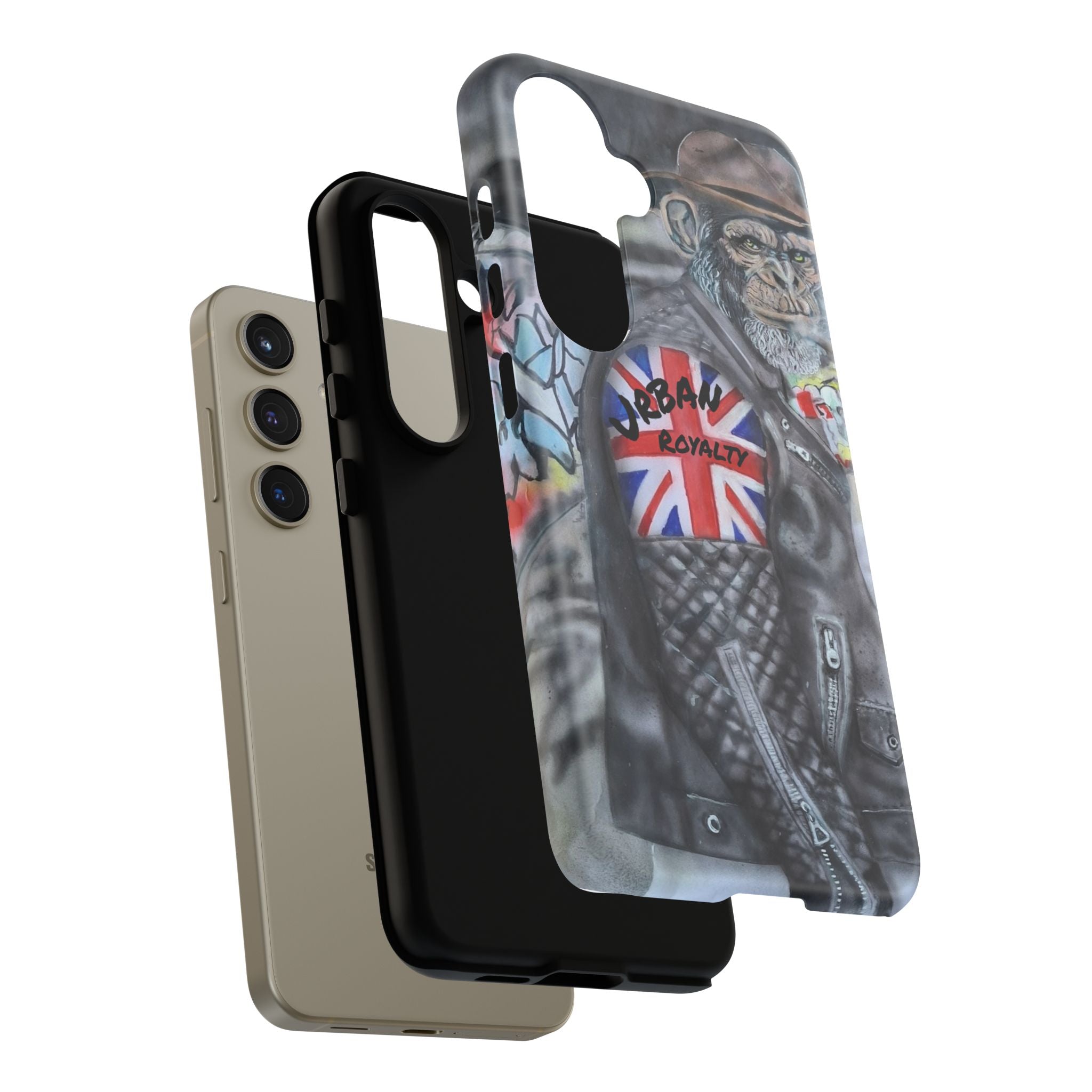 Urban Royalty Monkey Phone Case – Graffiti Biker Protective Cover