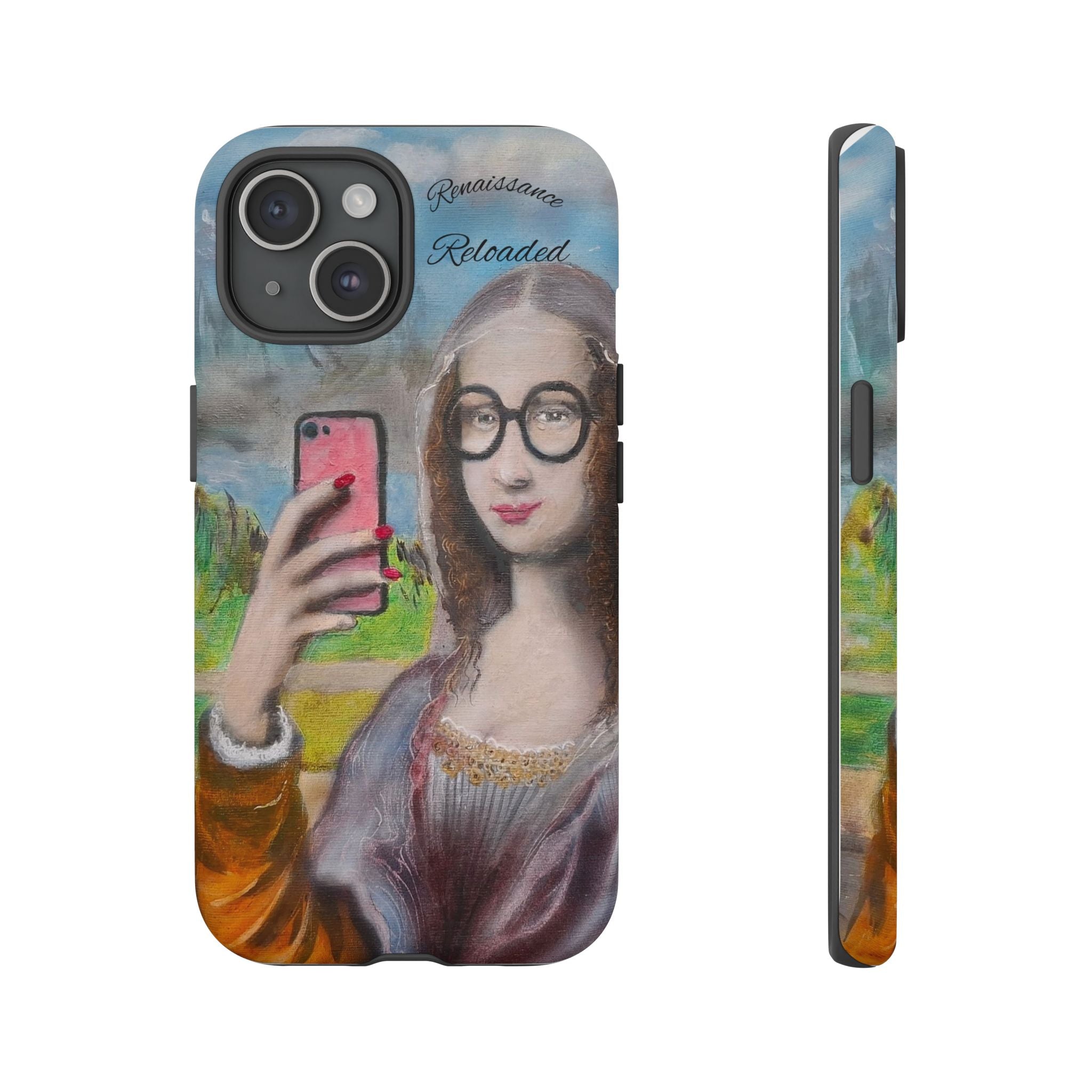 Mona Lisa Selfie Tough Phone Case — Renaissance Reloaded Protective Cover