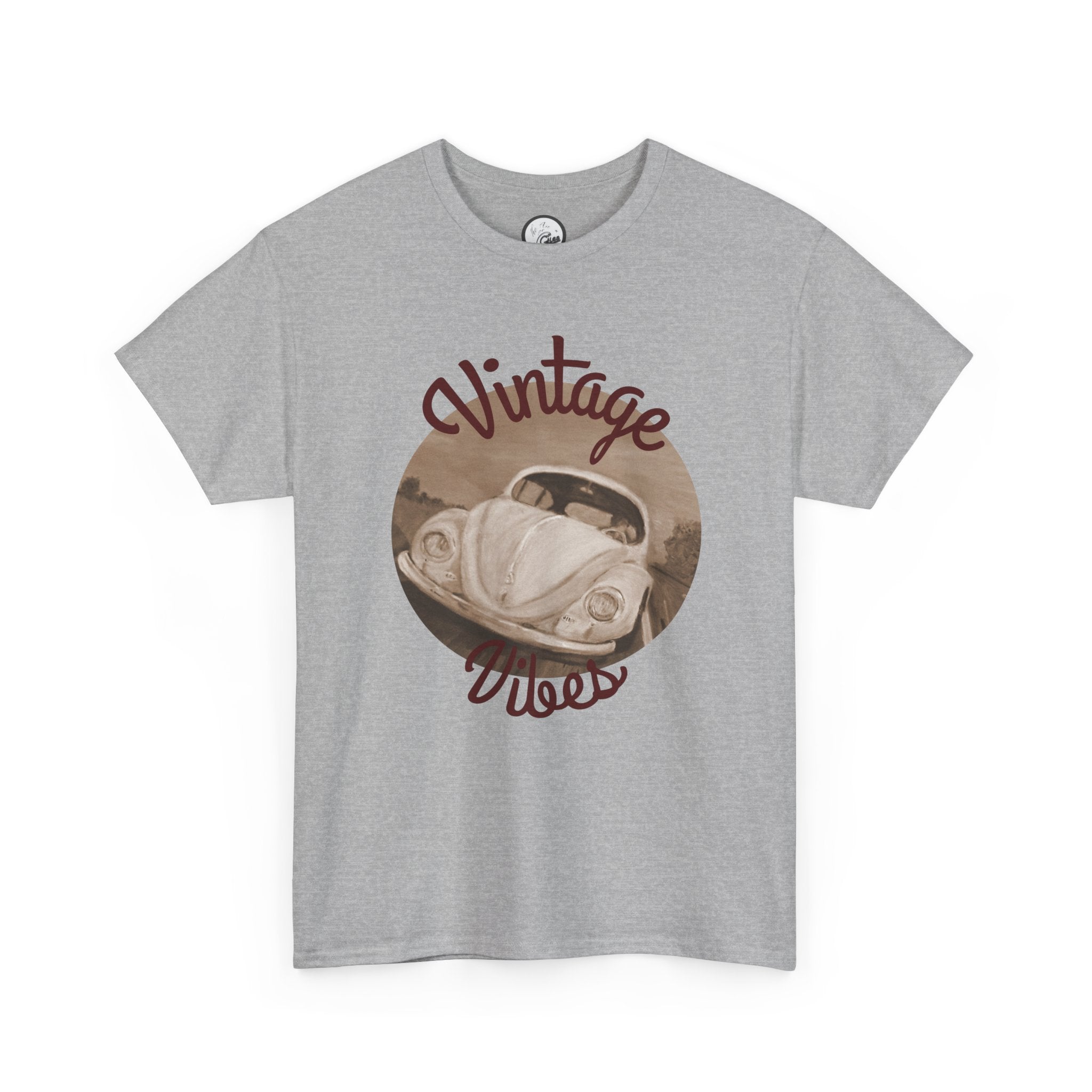 Vintage Vibes T-Shirt — Retro Beetle Car Graphic Tee