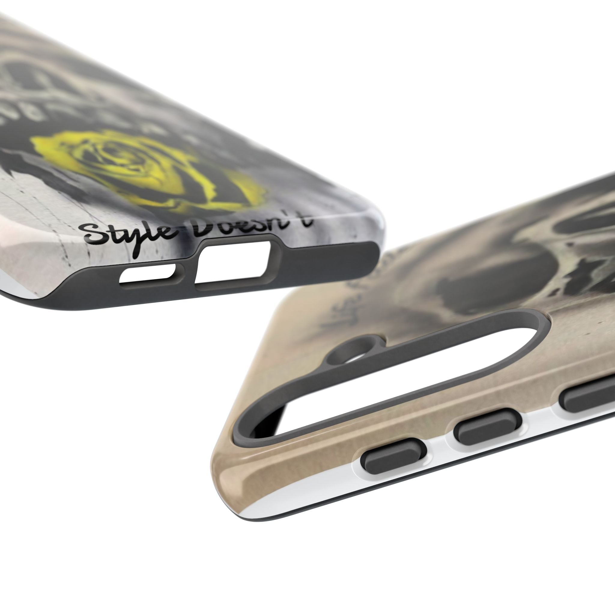 Skull & Rose Tough Case — “Life Fades. Style Doesn’t.” Phone Cover