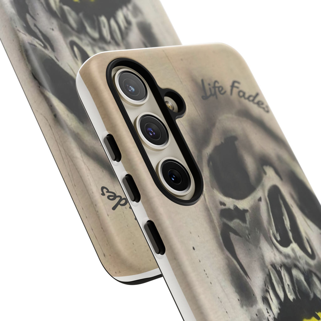 Skull & Rose Tough Case — “Life Fades. Style Doesn’t.” Phone Cover