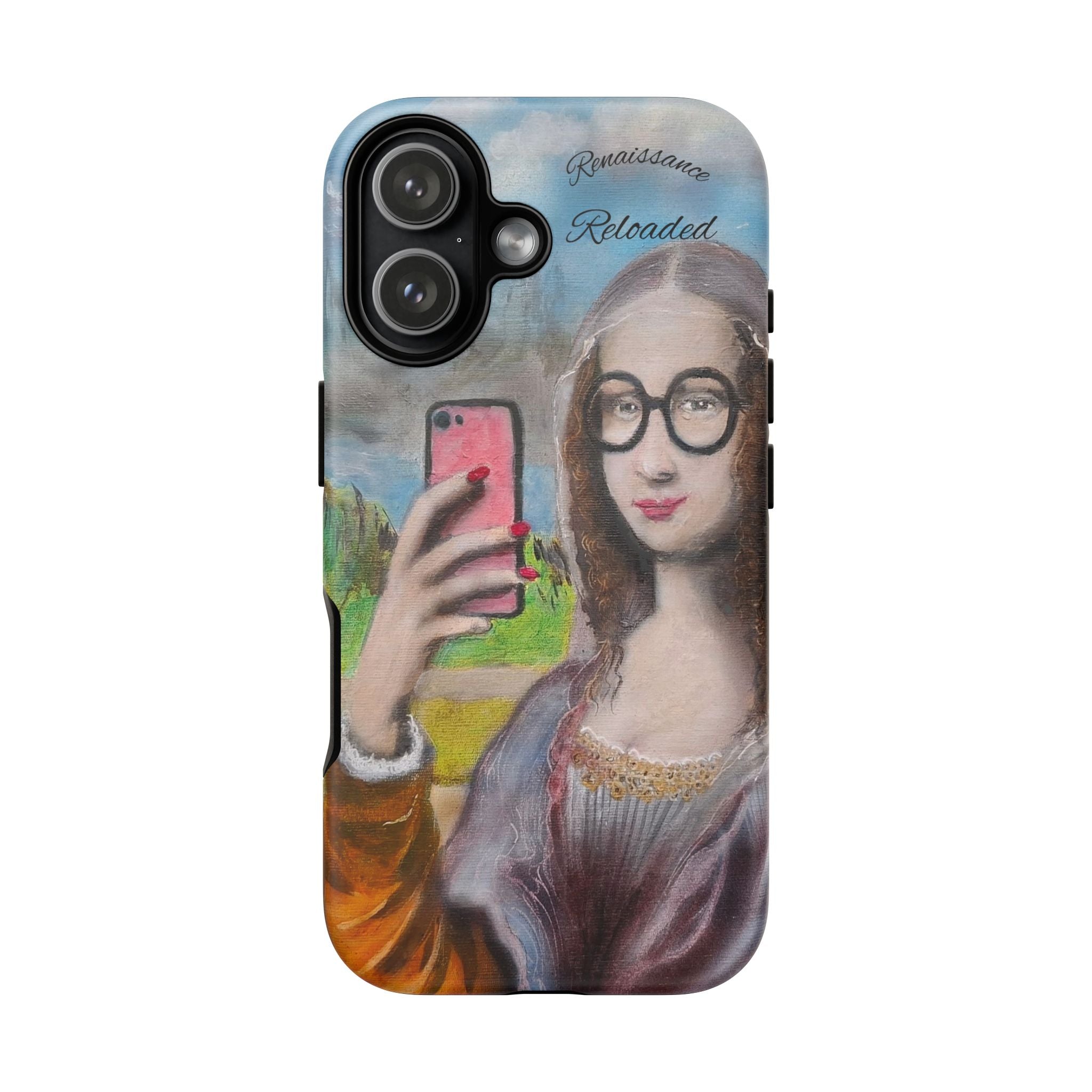 Mona Lisa Selfie Tough Phone Case — Renaissance Reloaded Protective Cover