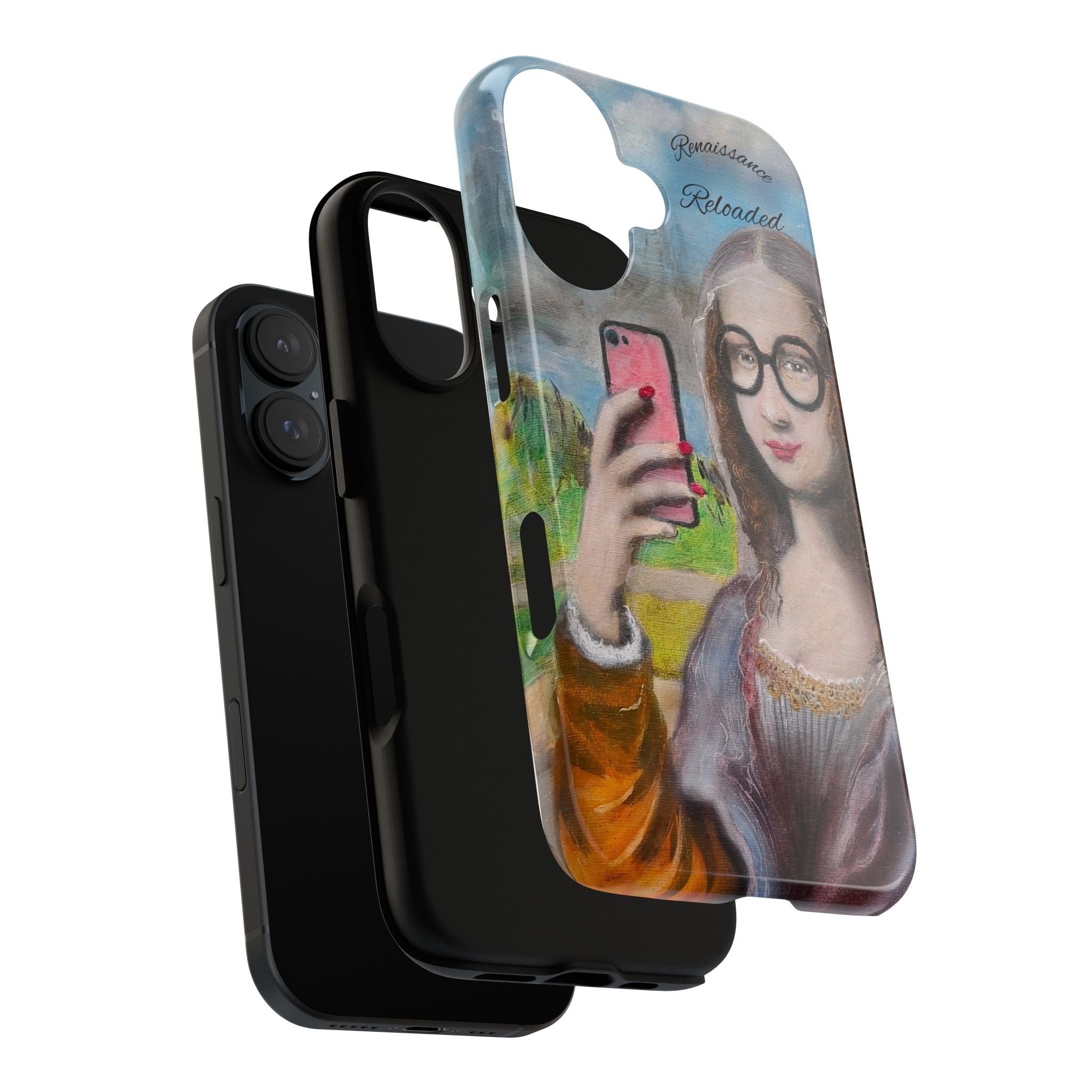 Mona Lisa Selfie Tough Phone Case — Renaissance Reloaded Protective Cover