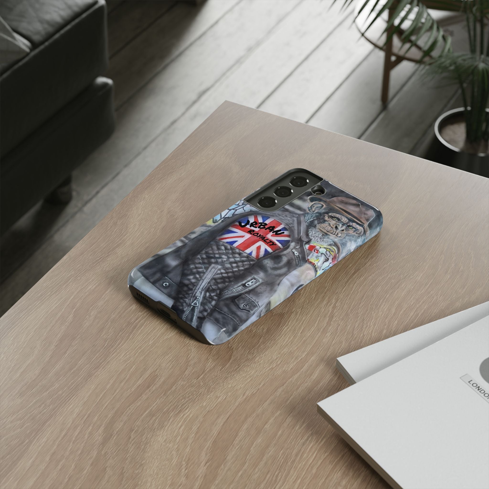 Urban Royalty Monkey Phone Case – Graffiti Biker Protective Cover