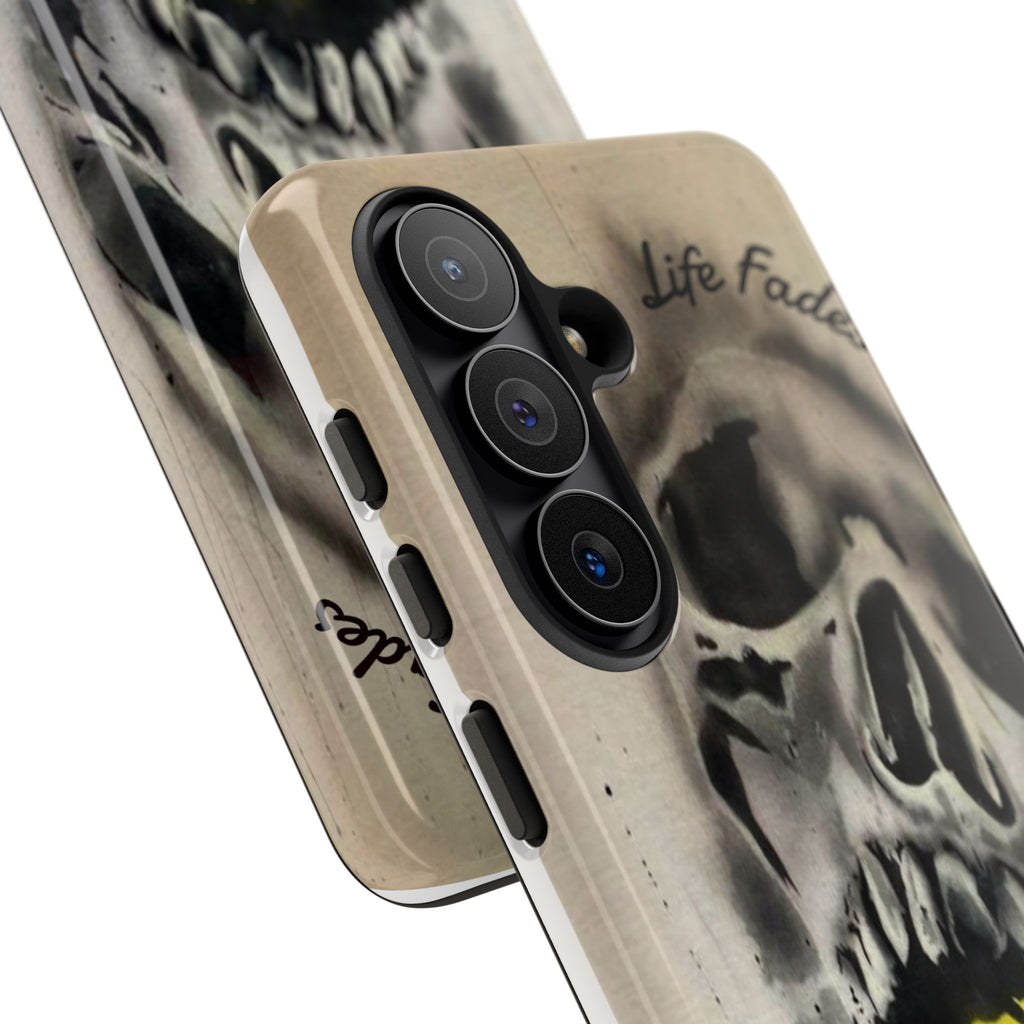 Skull & Rose Tough Case — “Life Fades. Style Doesn’t.” Phone Cover
