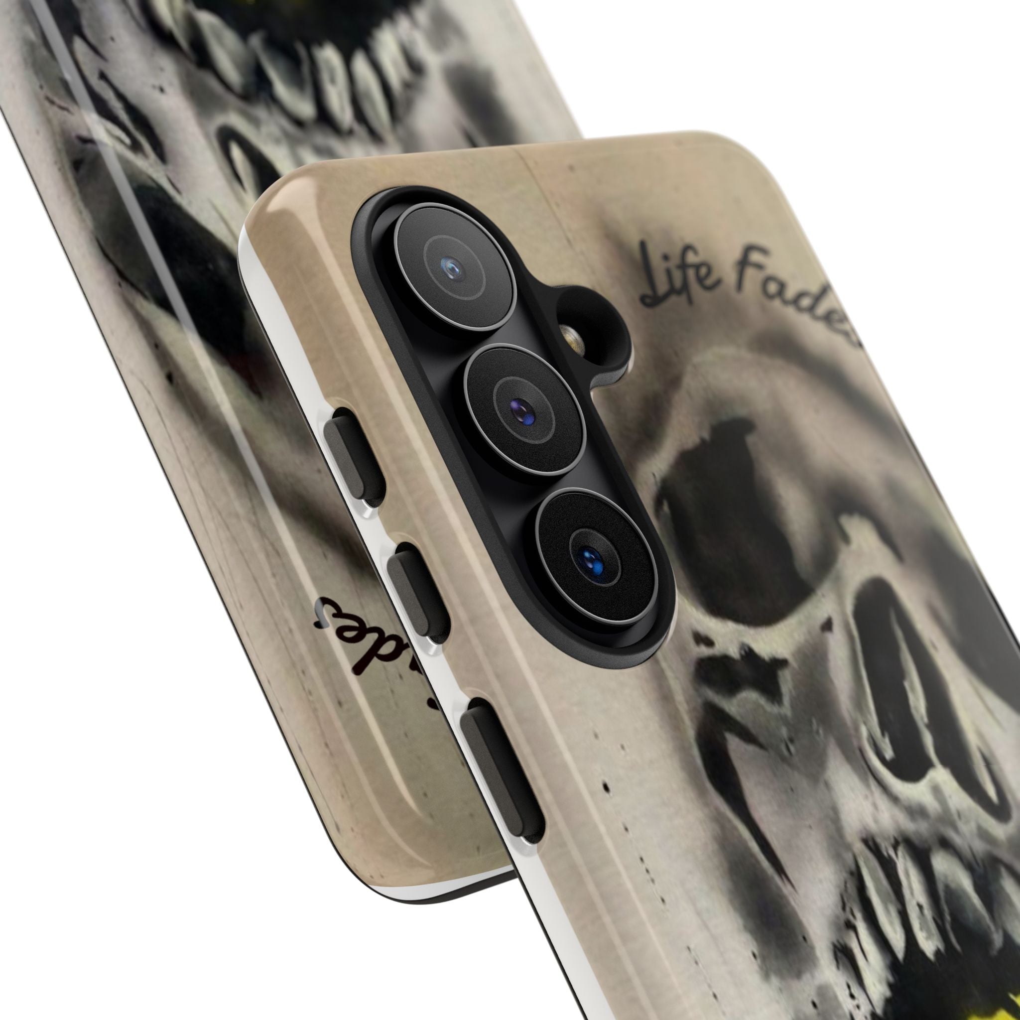 Skull & Rose Tough Case — “Life Fades. Style Doesn’t.” Phone Cover