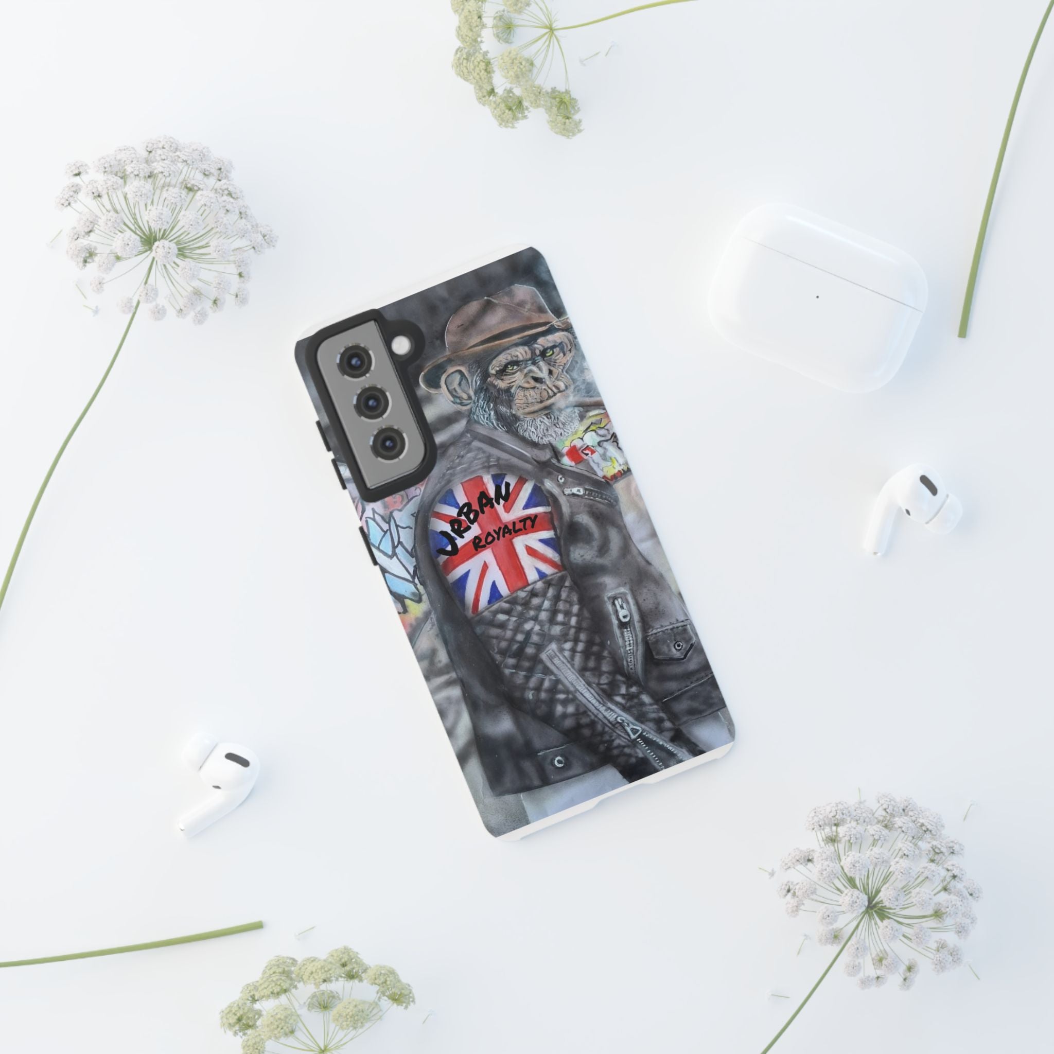 Urban Royalty Monkey Phone Case – Graffiti Biker Protective Cover