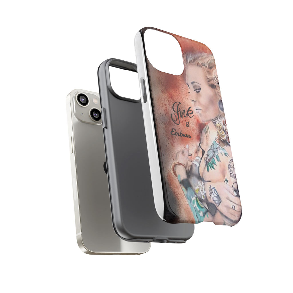 Tattooed Pin-Up Tough Case — Ink & Embers Phone Cover