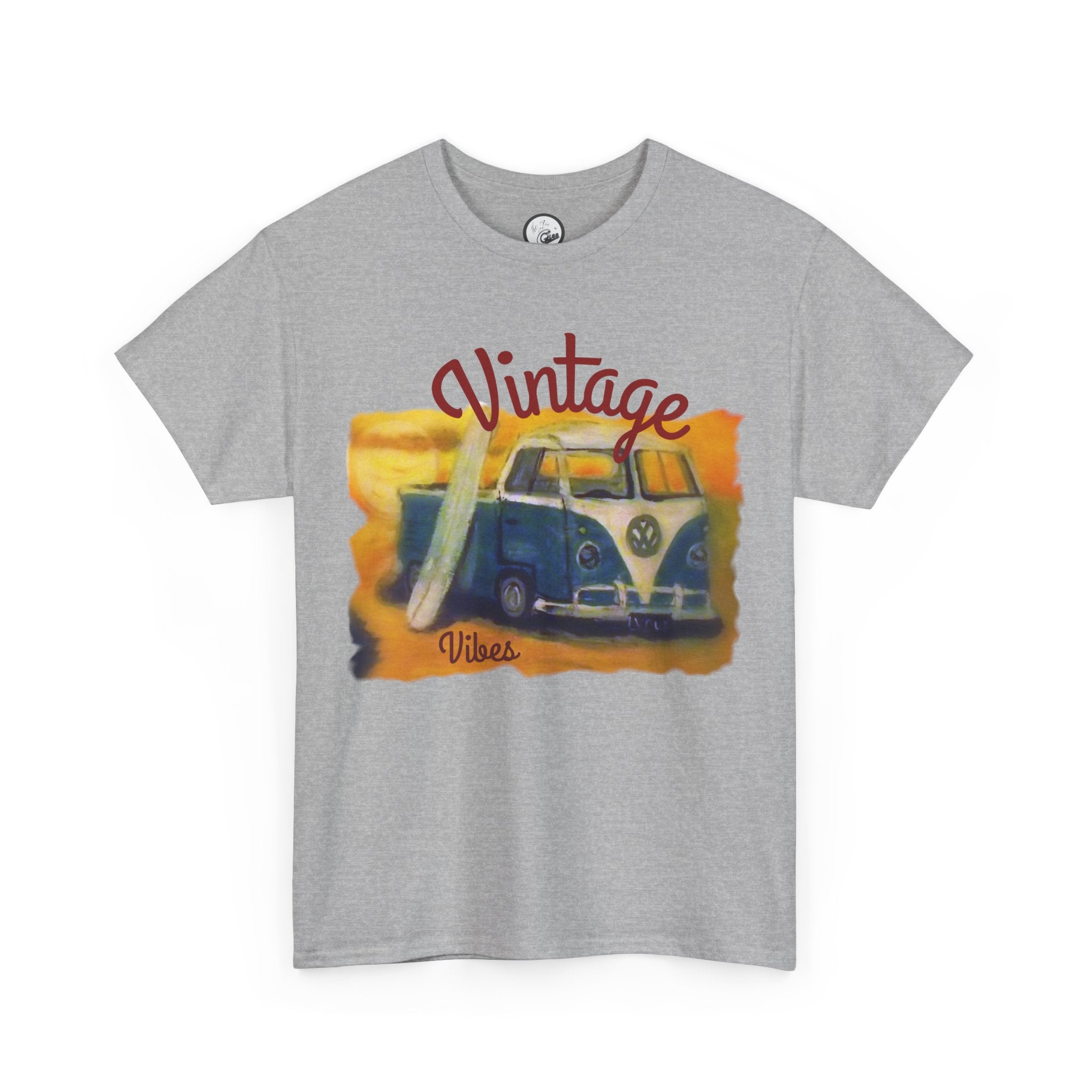 Vintage VW Camper Tee — 'Vintage' Retro Surf Van T-Shirt