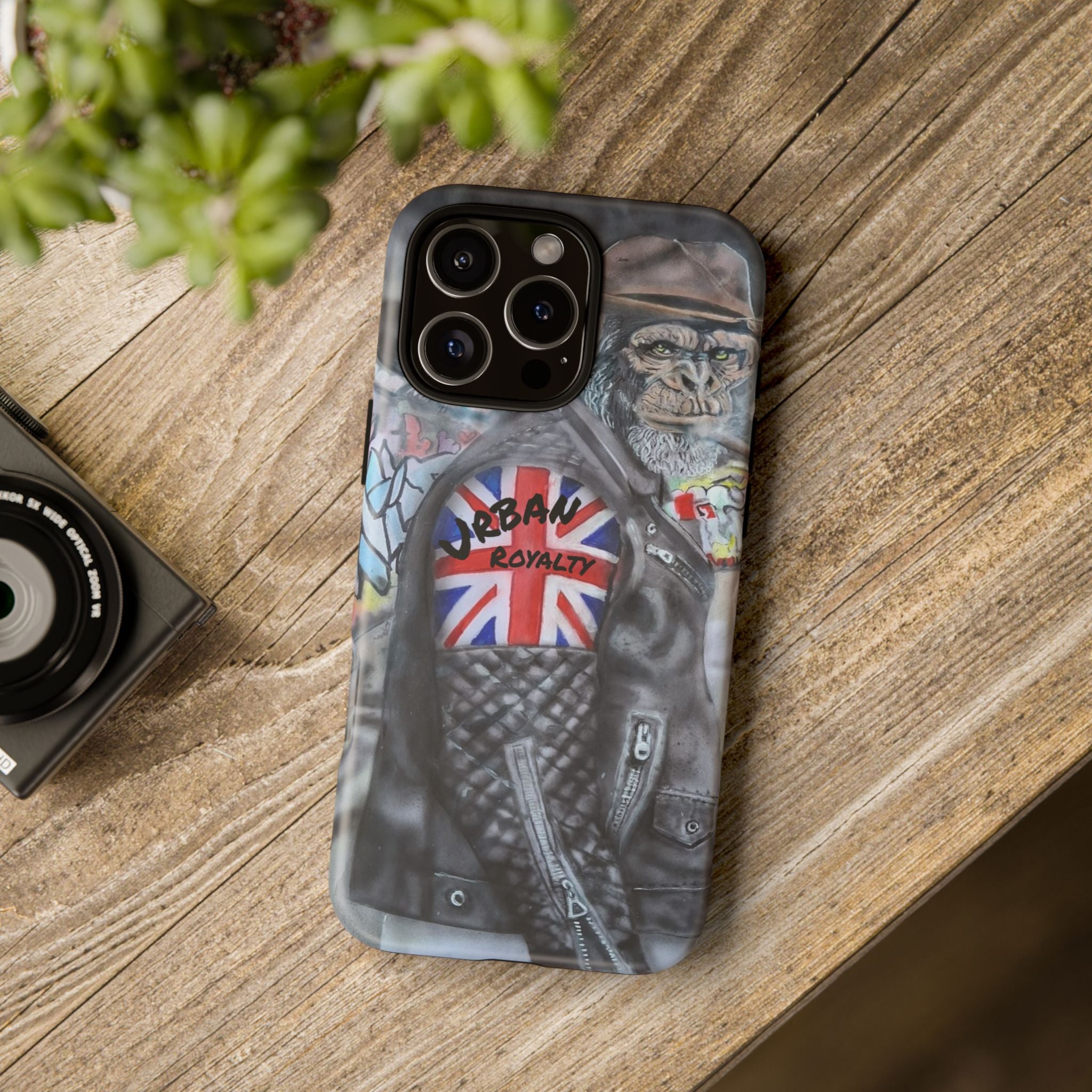 Urban Royalty Monkey Phone Case – Graffiti Biker Protective Cover