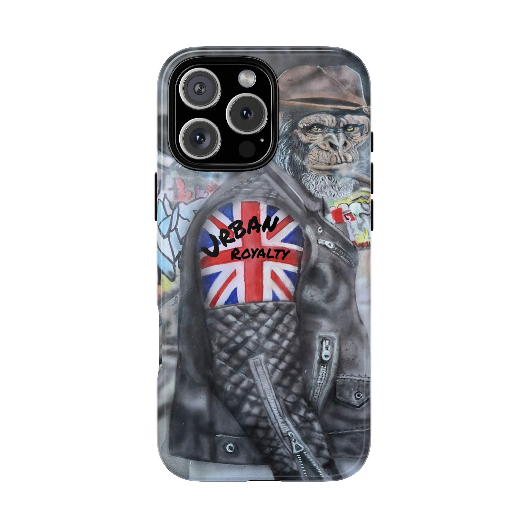 Urban Royalty Monkey Phone Case – Graffiti Biker Protective Cover