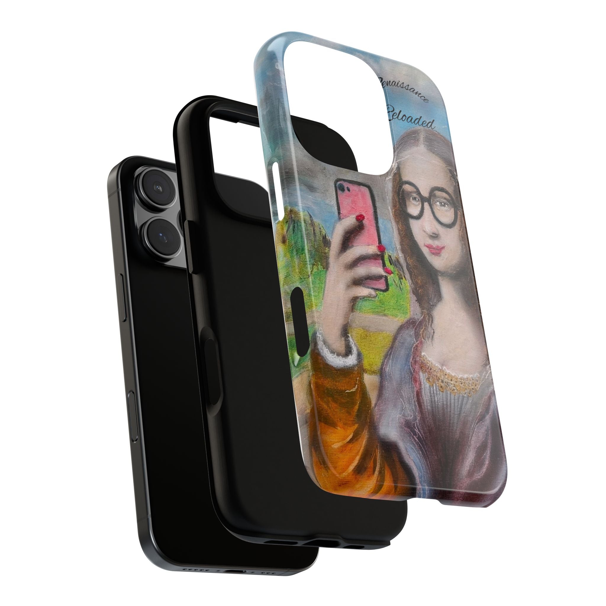 Mona Lisa Selfie Tough Phone Case — Renaissance Reloaded Protective Cover
