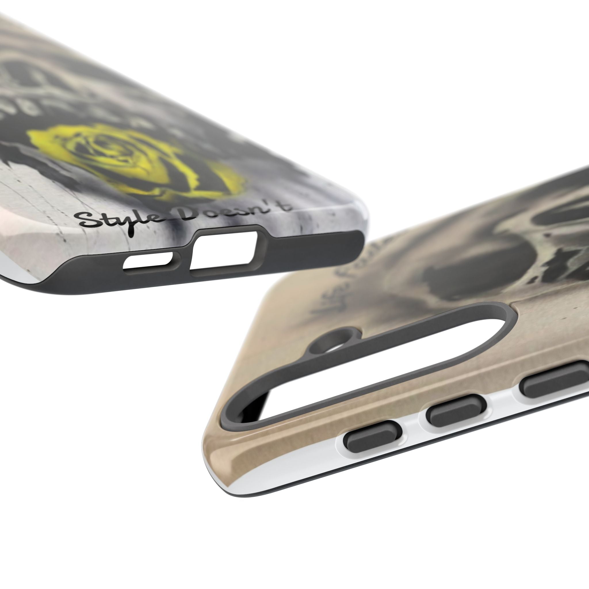 Skull & Rose Tough Case — “Life Fades. Style Doesn’t.” Phone Cover