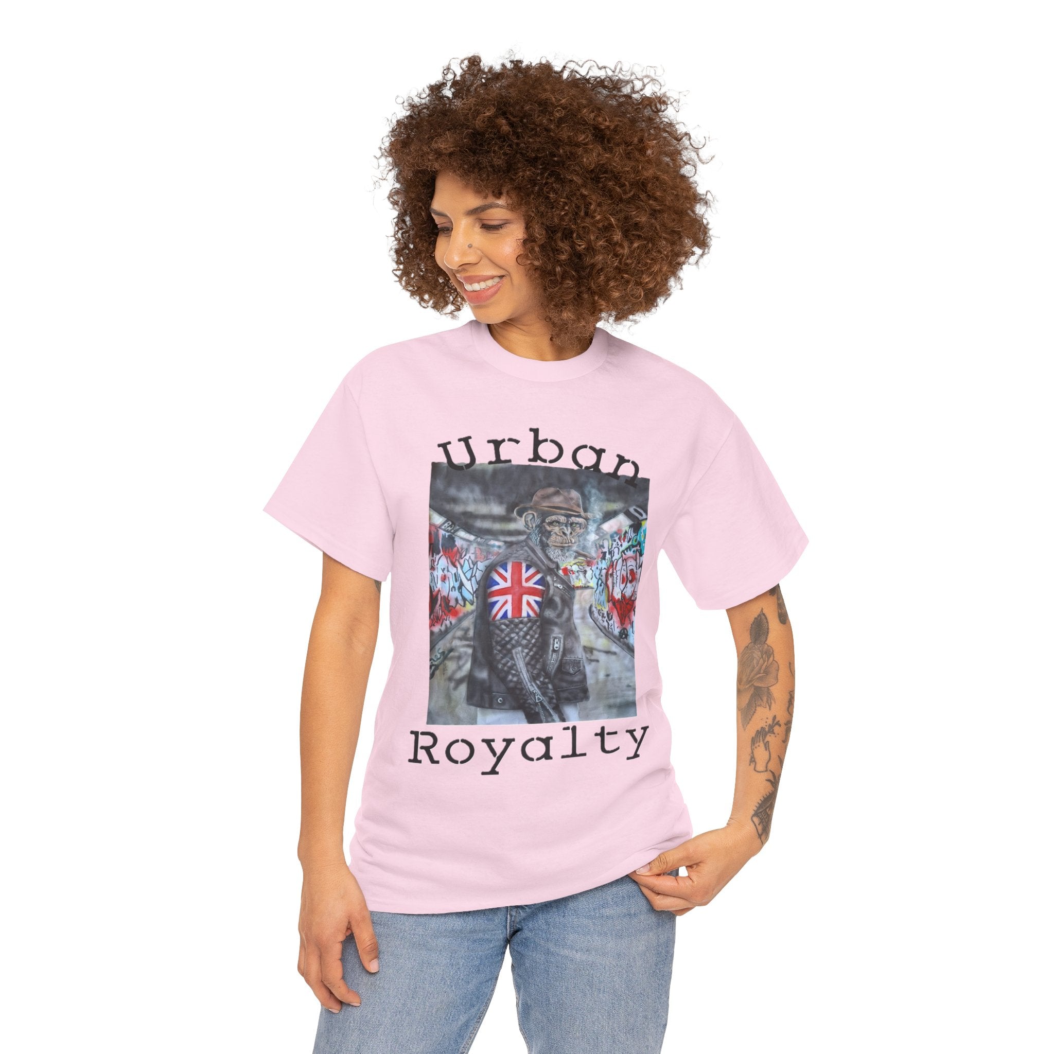 Urban Royalty T-Shirt — Street Art Monkey with Union Jack design Jacket