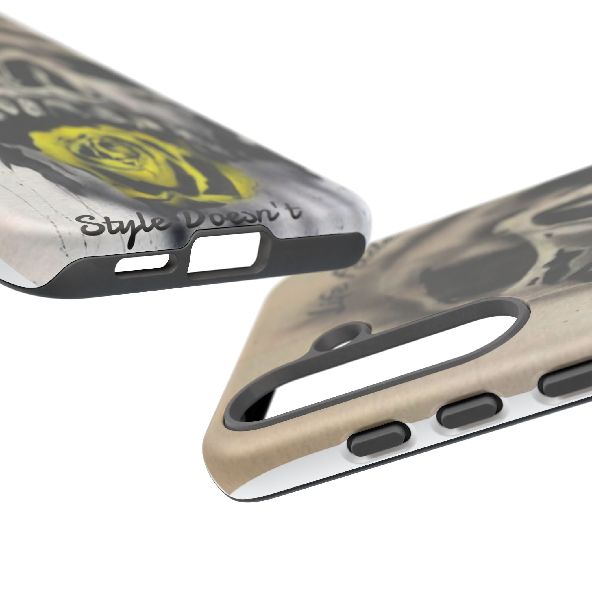 Skull & Rose Tough Case — “Life Fades. Style Doesn’t.” Phone Cover